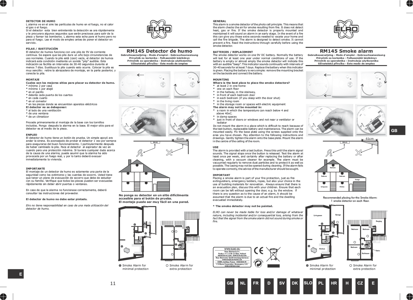 Elro RM145 User Manual