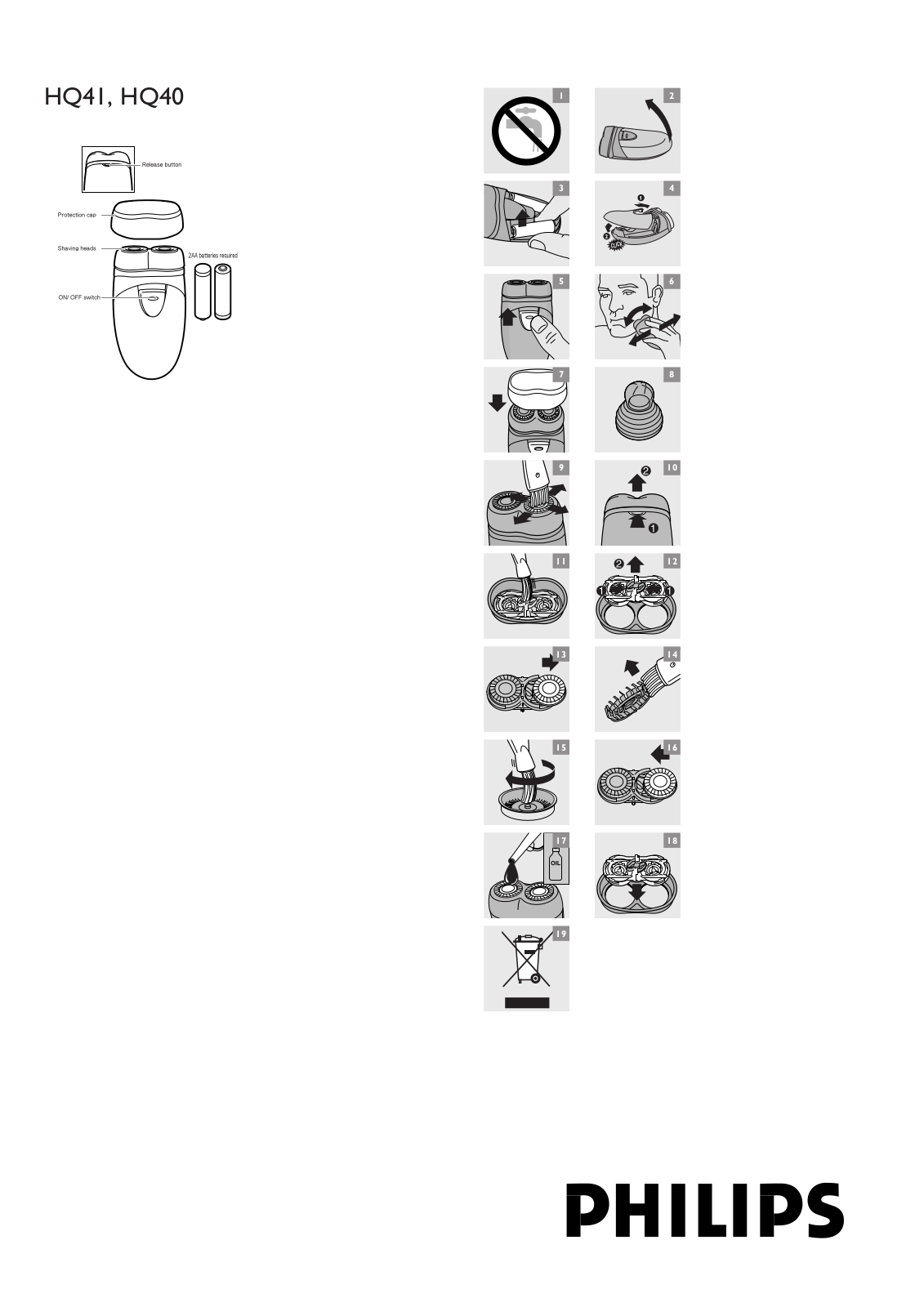 Philips HQ41/15 User Manual