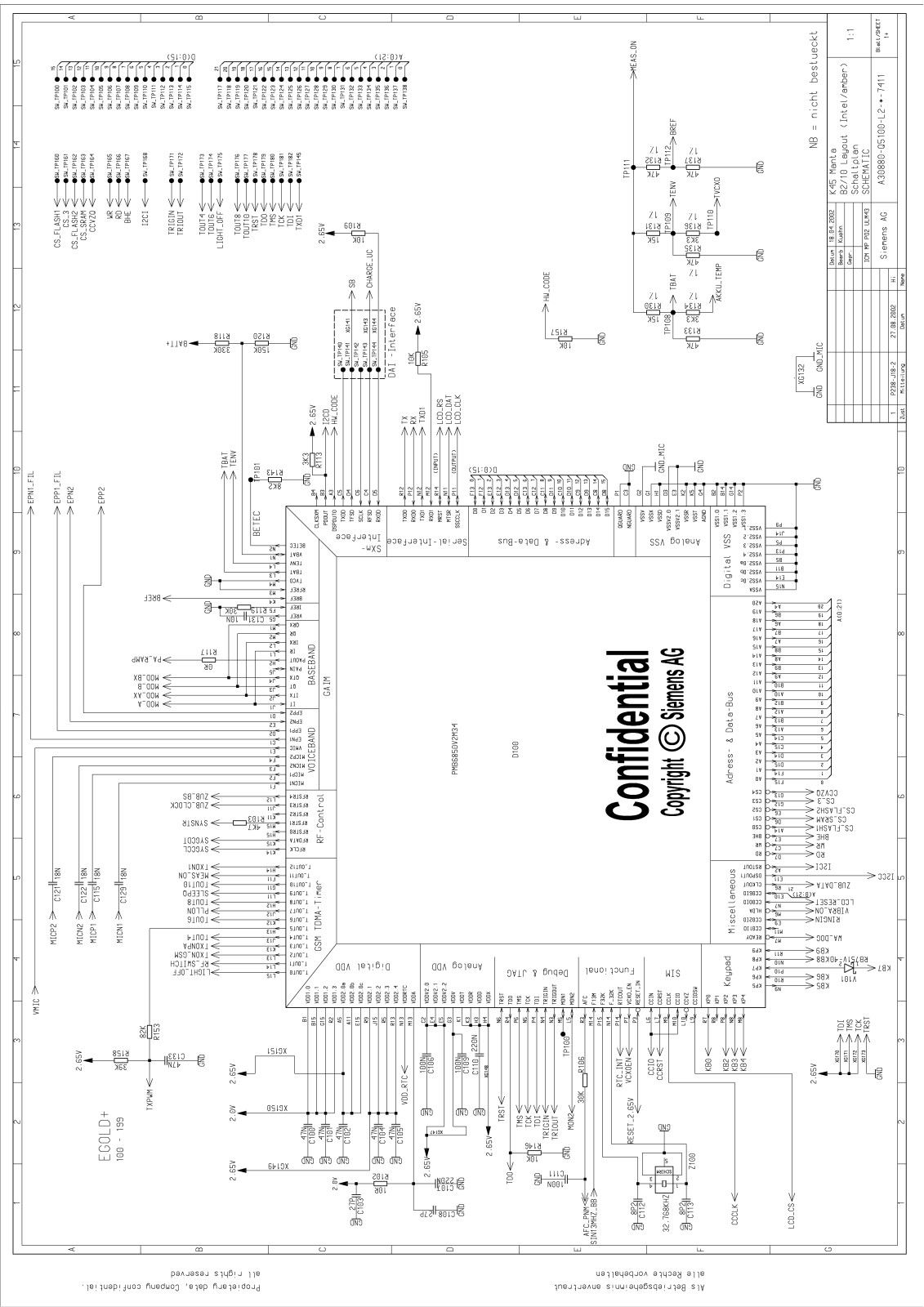 Siemens M50 Diagram