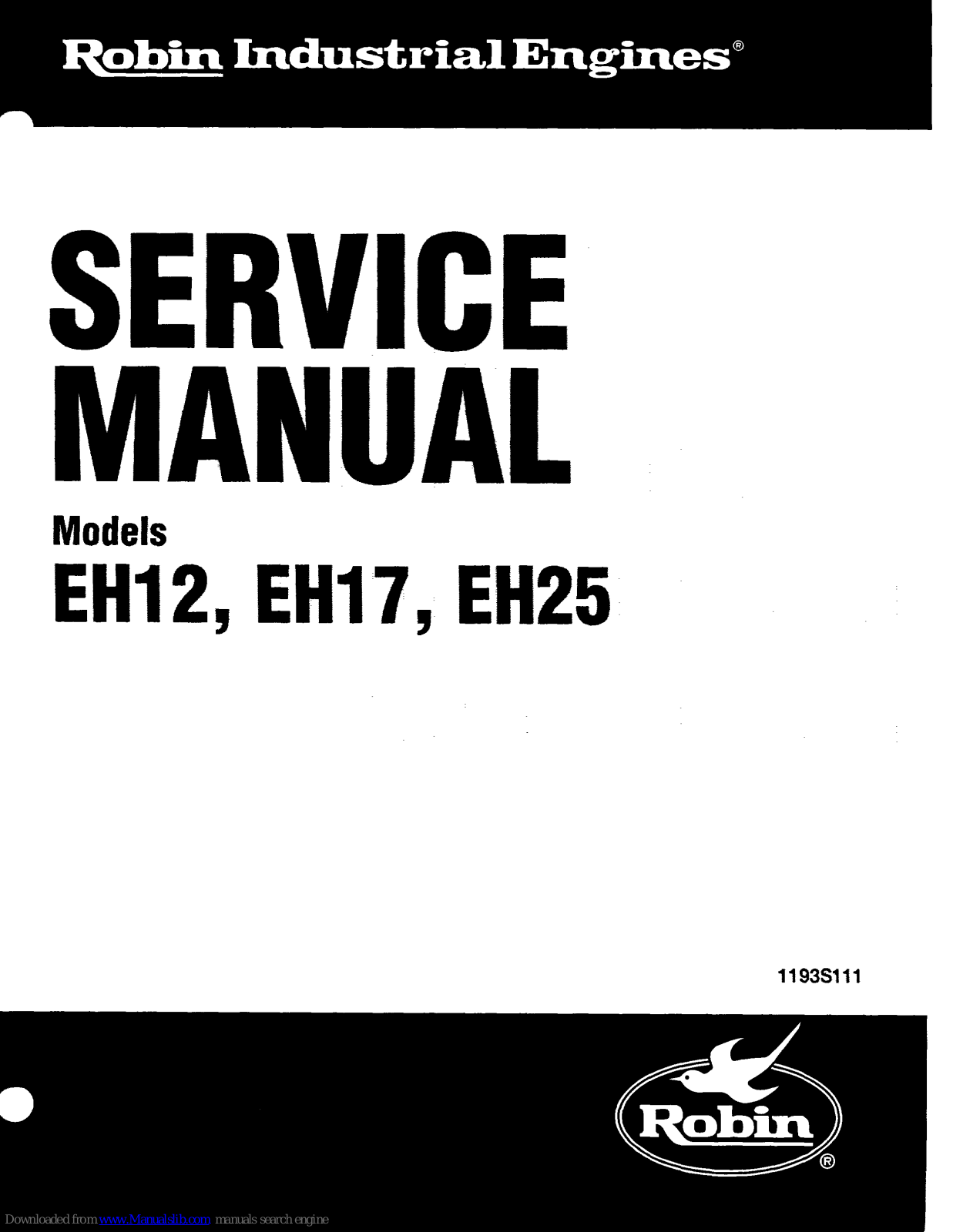 Robin EH17, EH25, EH12 User Manual - ManualMachine.com