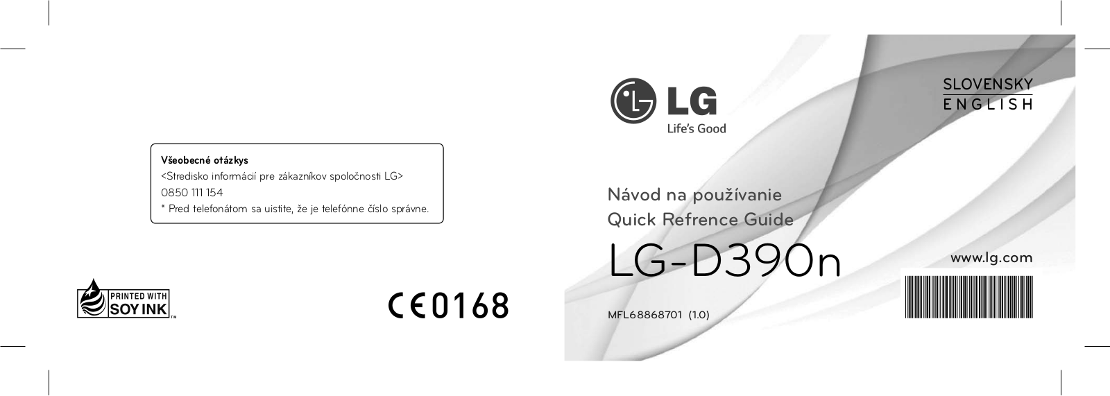 LG LGD390N User manual