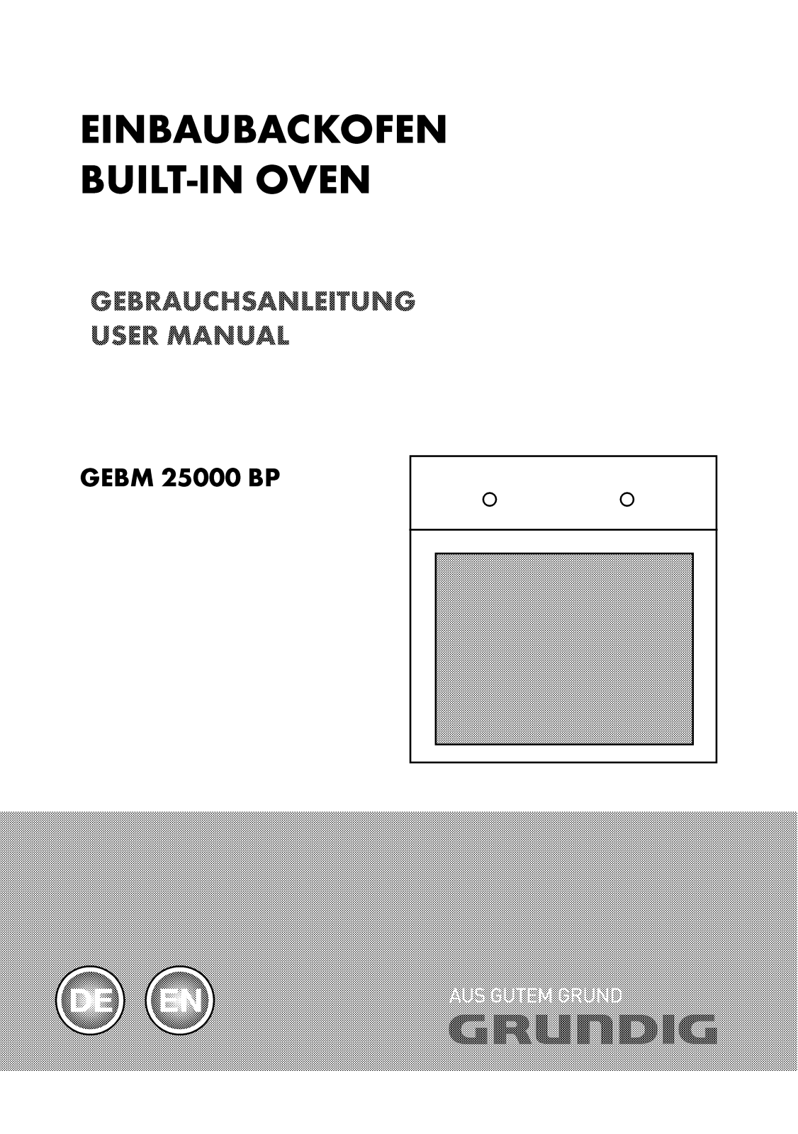 Grundig GEBM 25000 BP User Manual