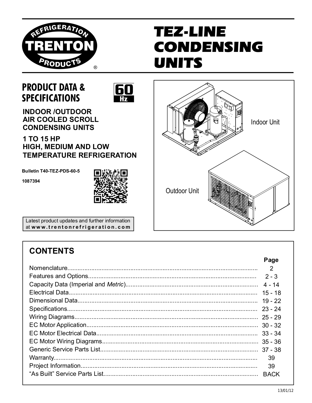 Trenton TE ZA010M6 User Manual