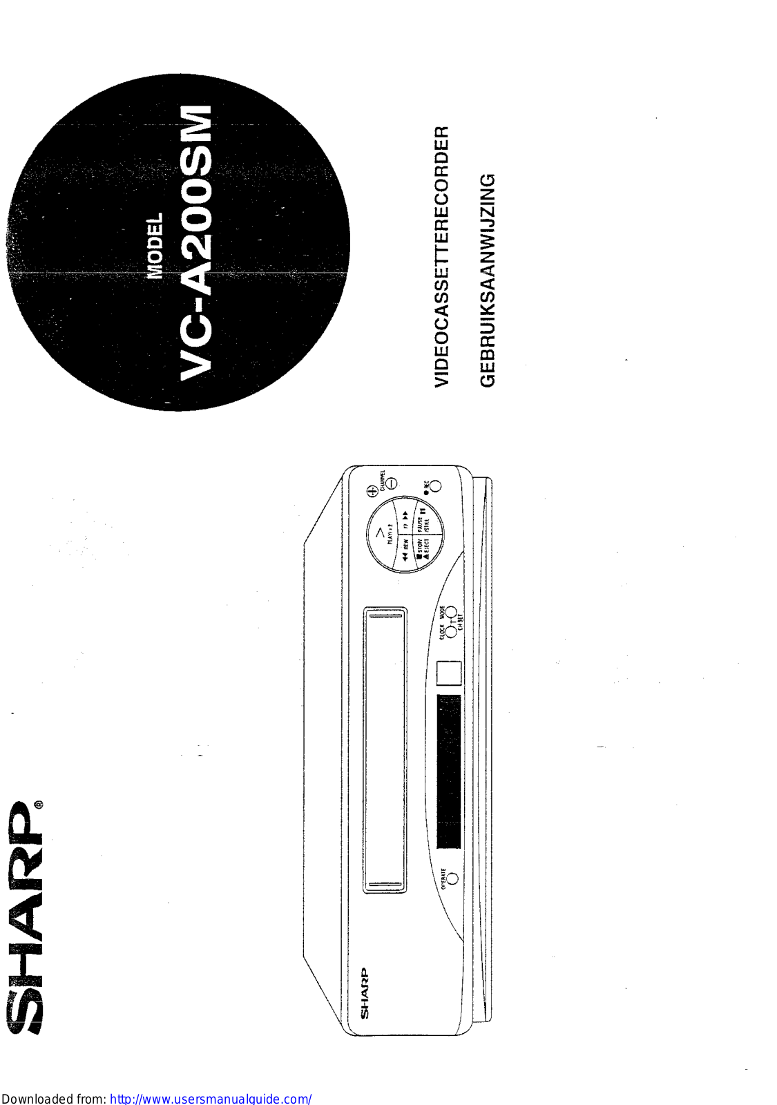 SHARP VC-A200SM User Manual