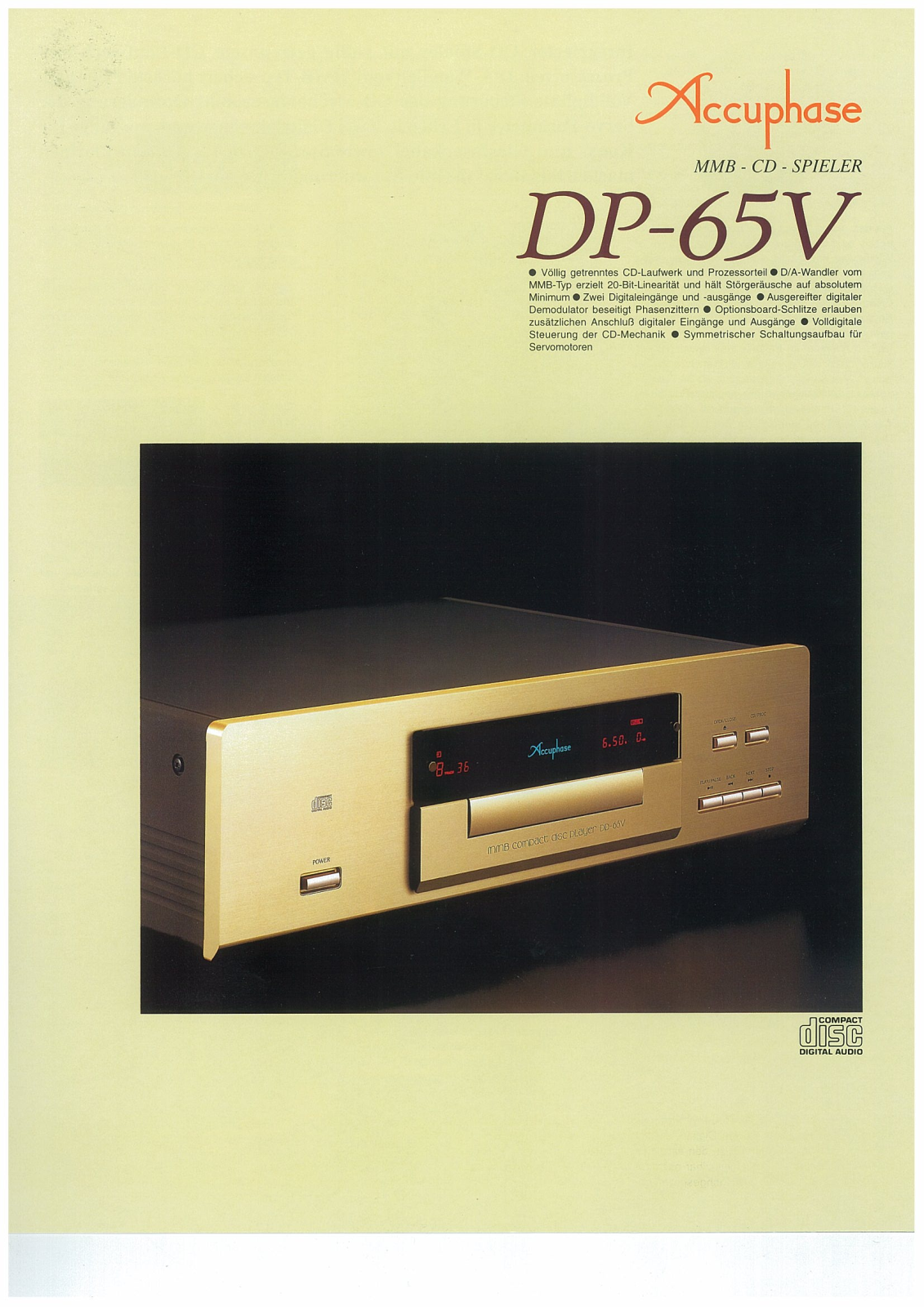 Accuphase DP-65-VDE Brochure