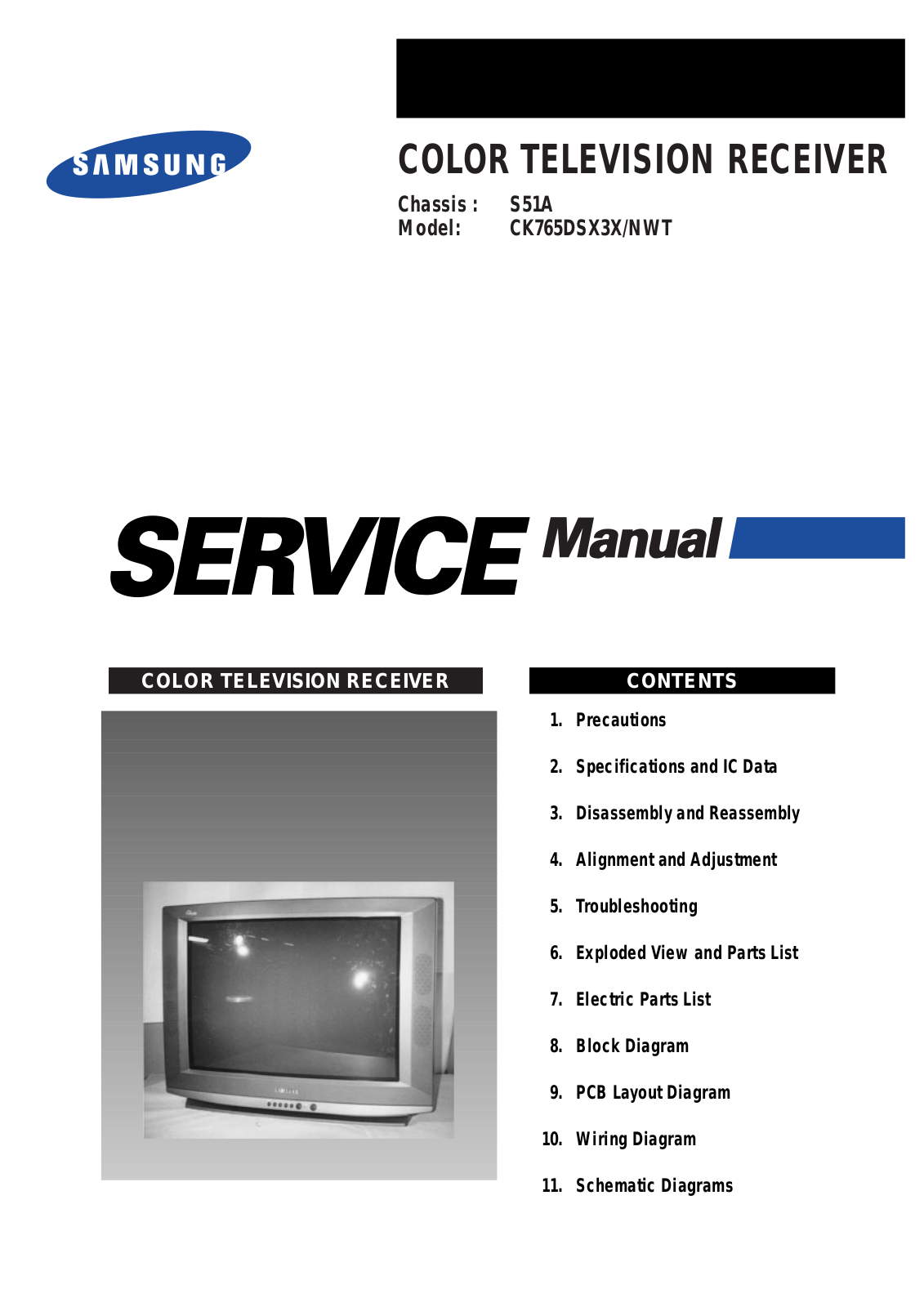 SAMSUNG CK-76 Service Manual