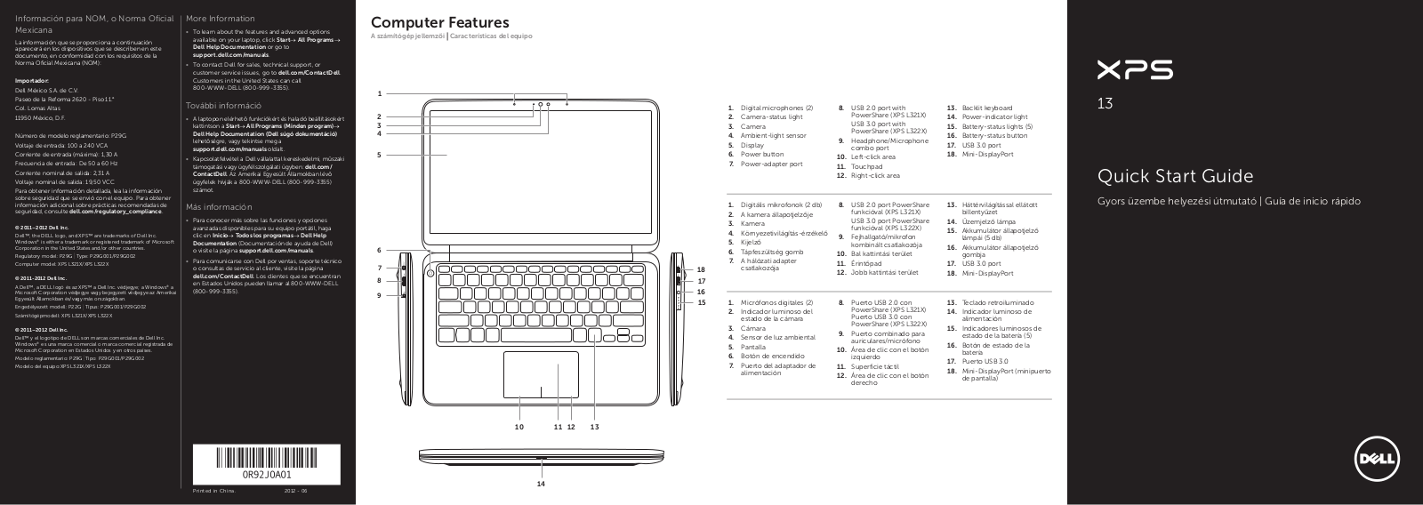 Dell XPS 13 L322X User Manual