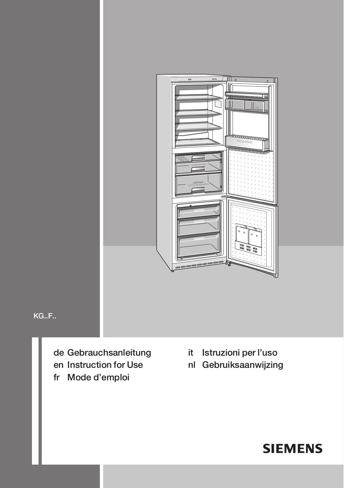 SIEMENS KG39FP71 User Manual