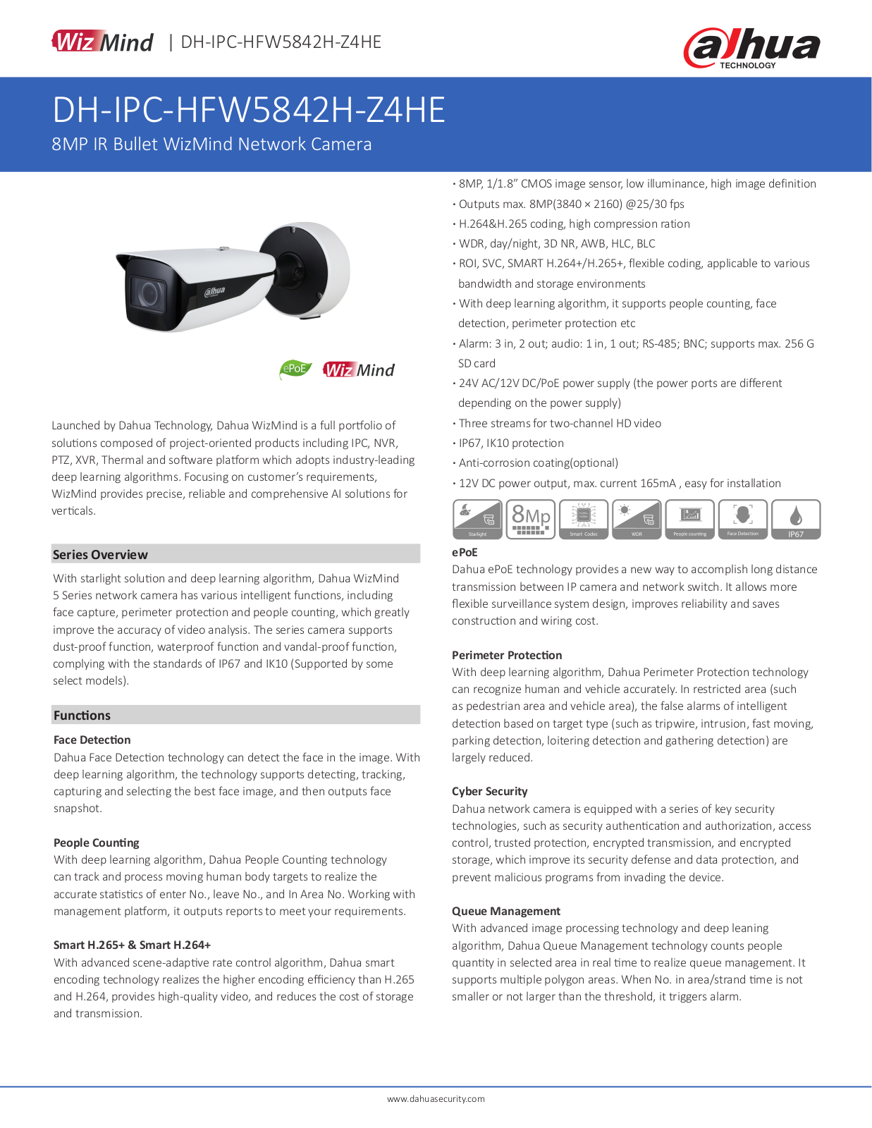 Dahua DH-IPC-HFW5842H-Z4HE User Manual