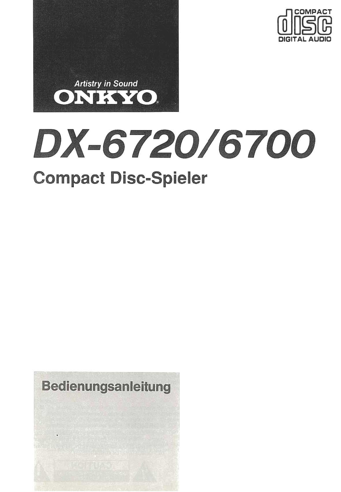 Onkyo DX-6700, DX-6720 Owners Manual
