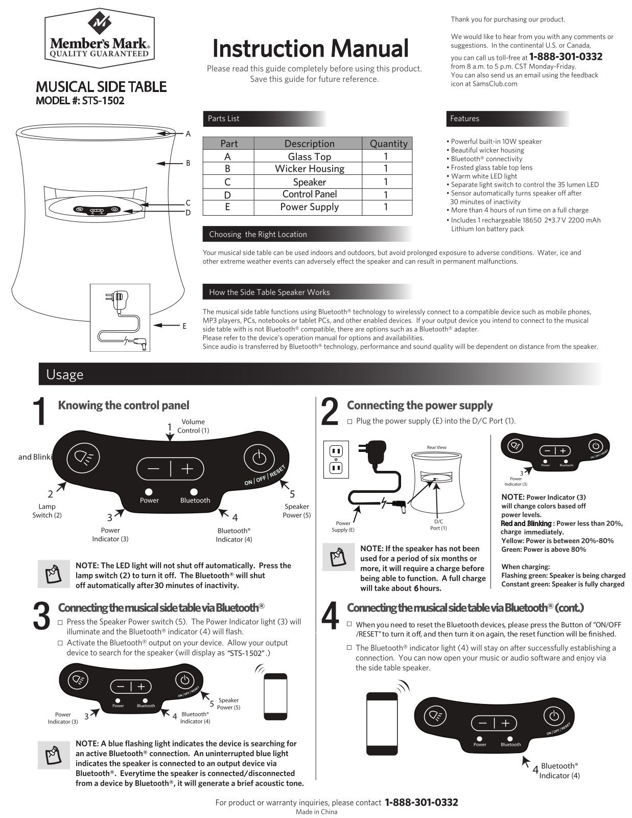 Power Beauty PBSTS 1502 User Manual