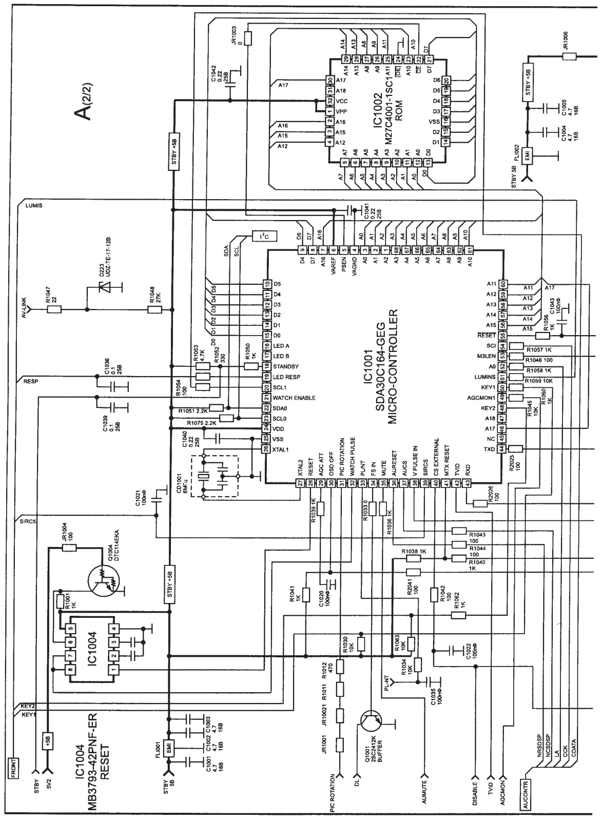 SONY KV28S4R Schematics List 10