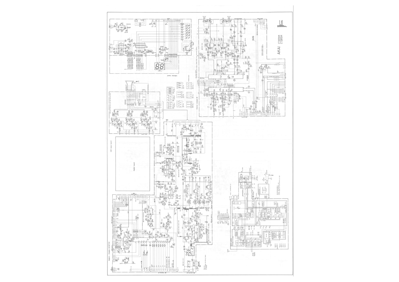 Akai CT2870M, CT2570M Service Manual