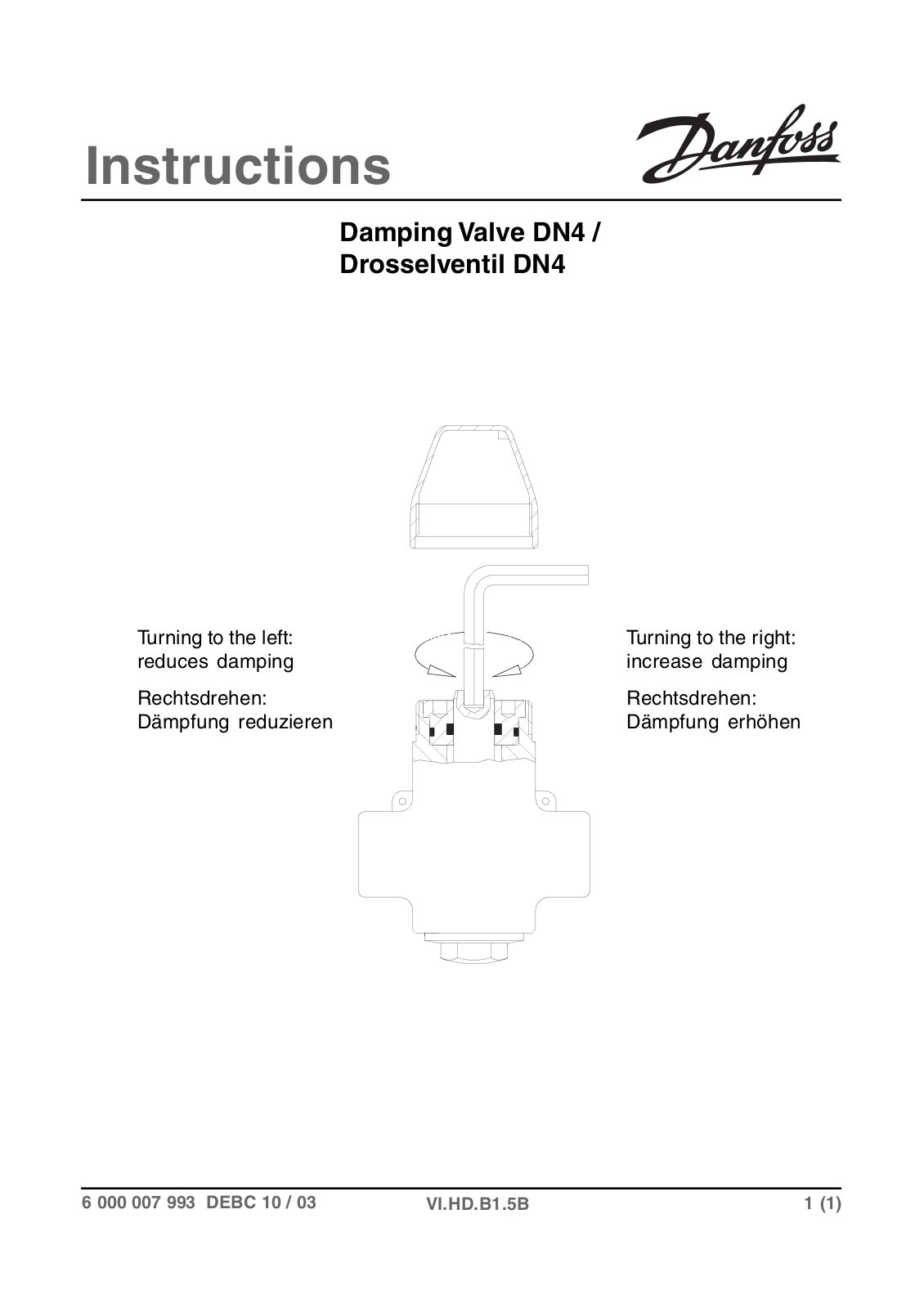 Danfoss DN4 Installation guide