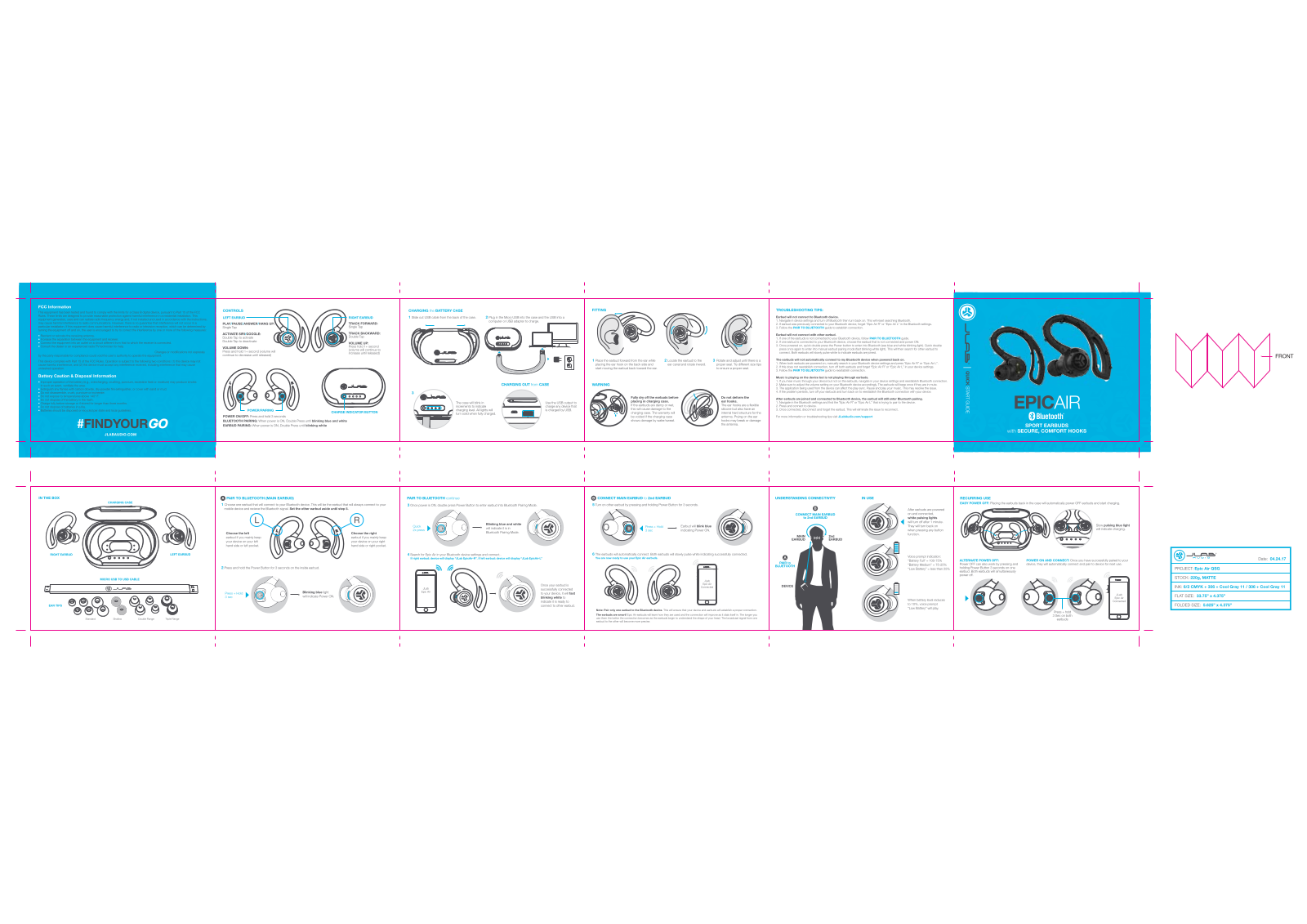 PEAG JLab Audio EPICAIRR, EPICAIRL User Manual