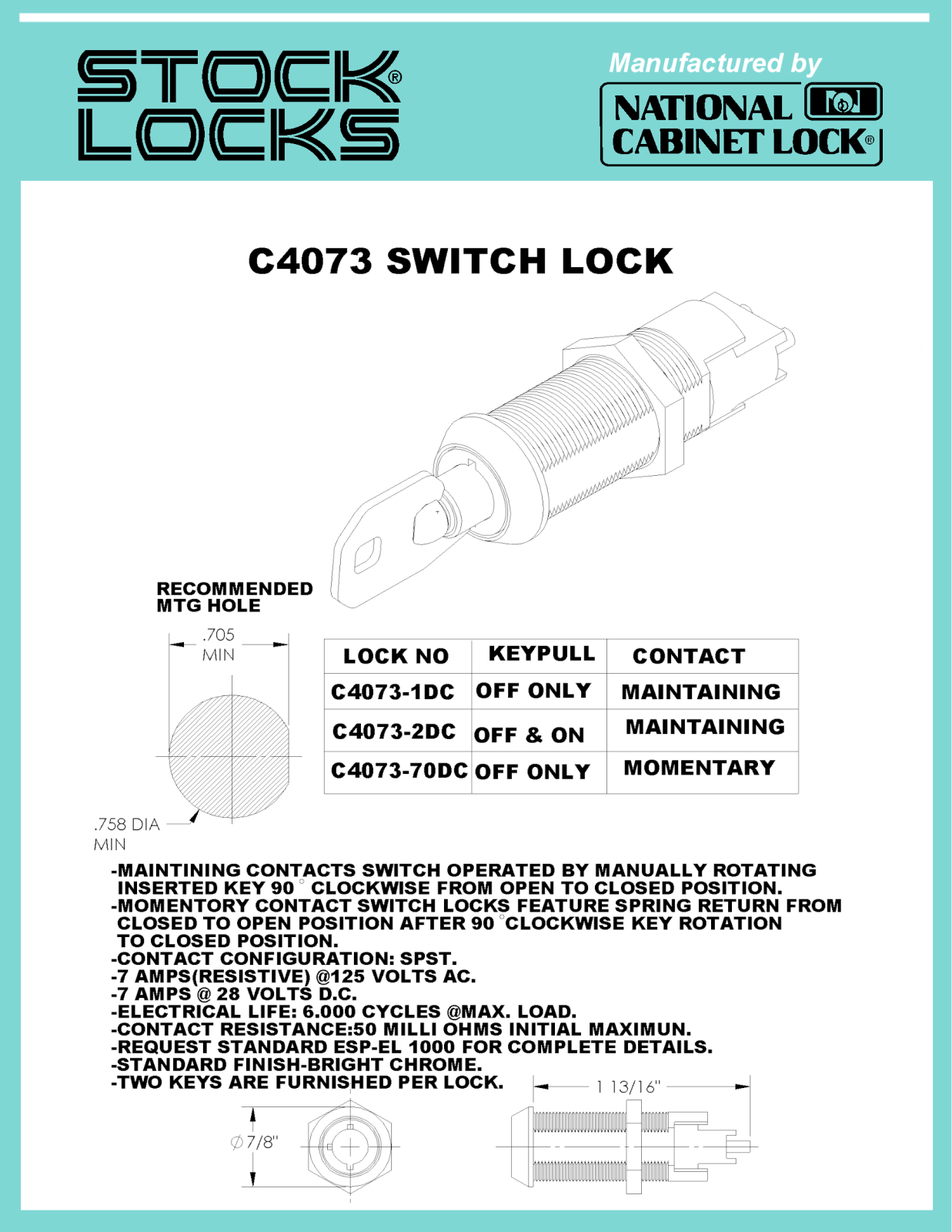 Compx C4073 User Manual