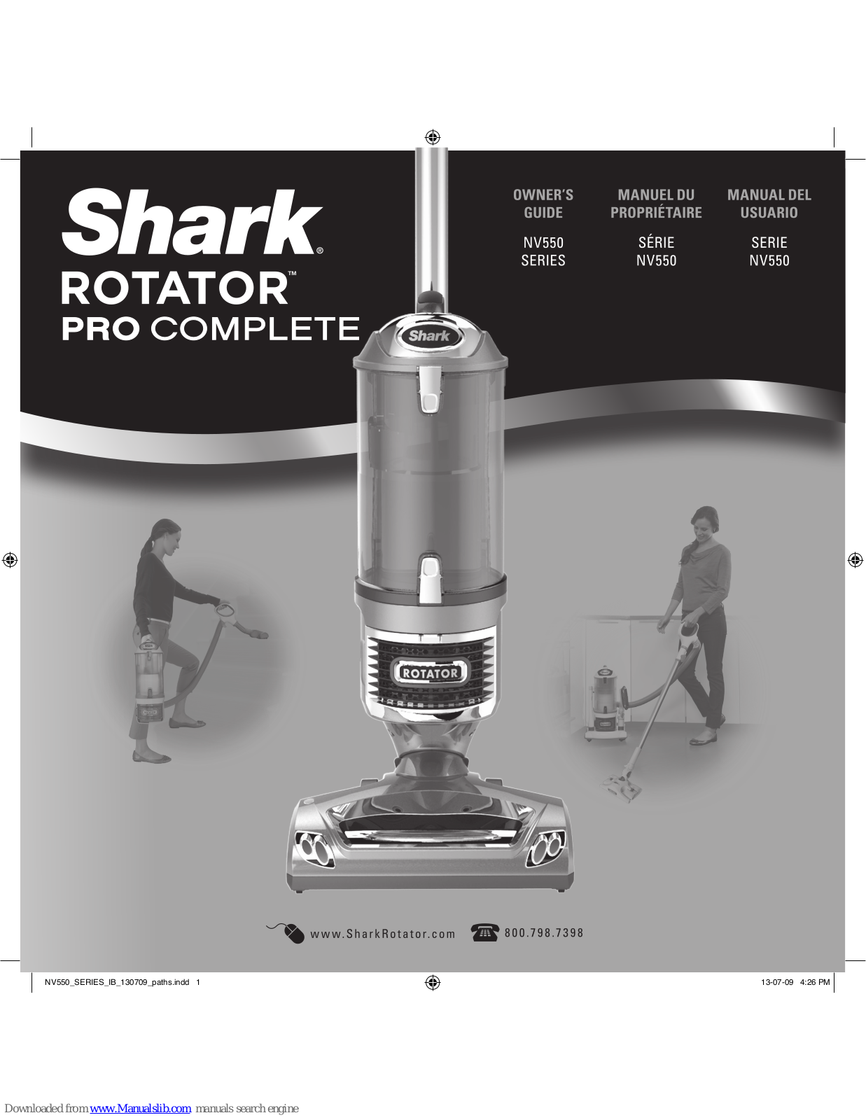 Shark Rotator uv560 Owner's Manual