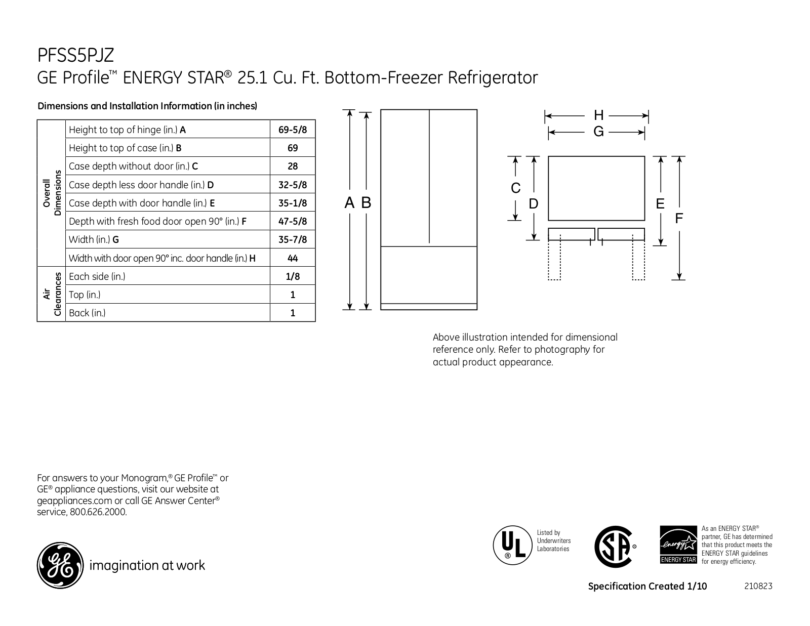 GE PFSS5PJZSS, PFSS5PJZ User Manual