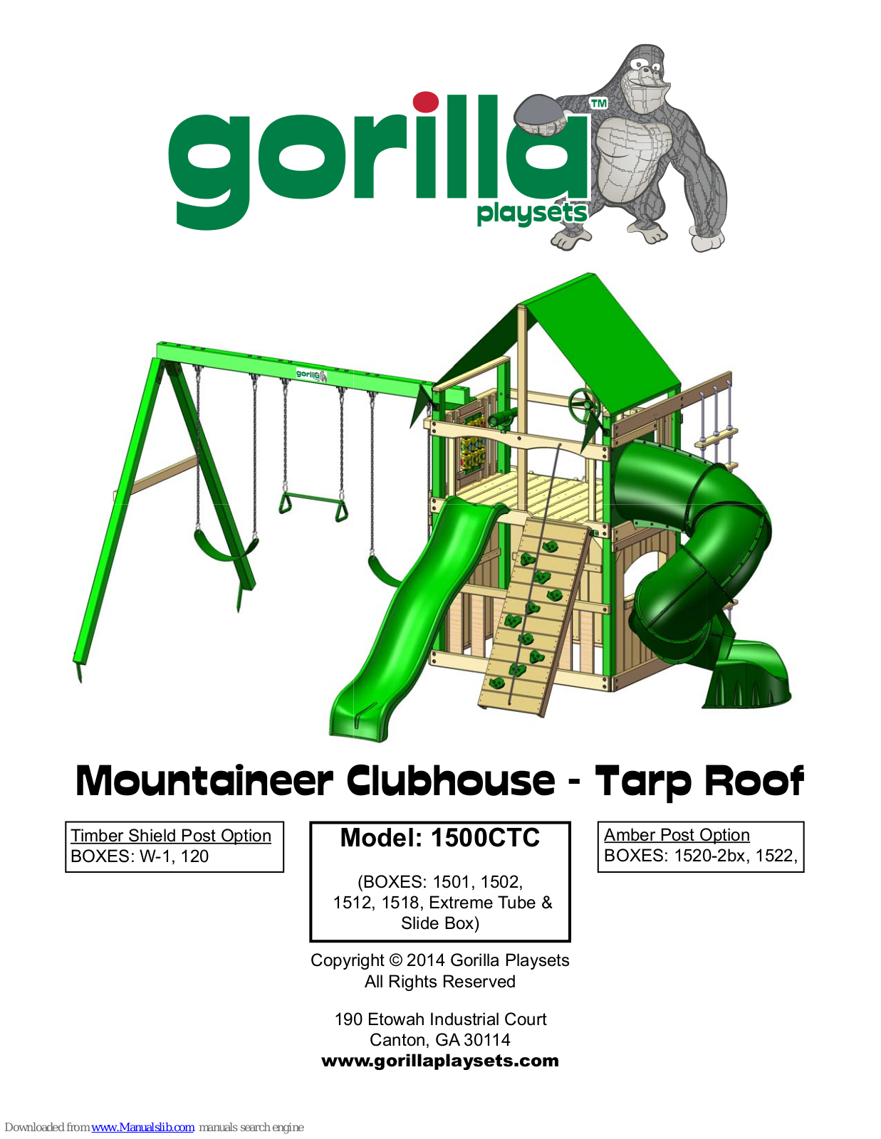 Gorilla Playsets 1500CTC User Manual