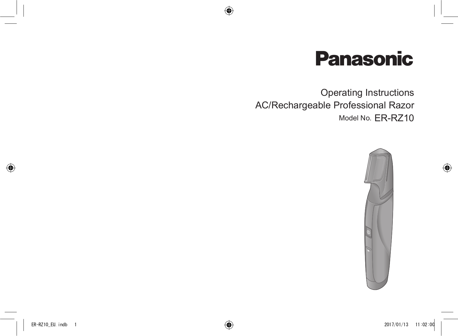 Panasonic ERRZ10 Operating Instructions