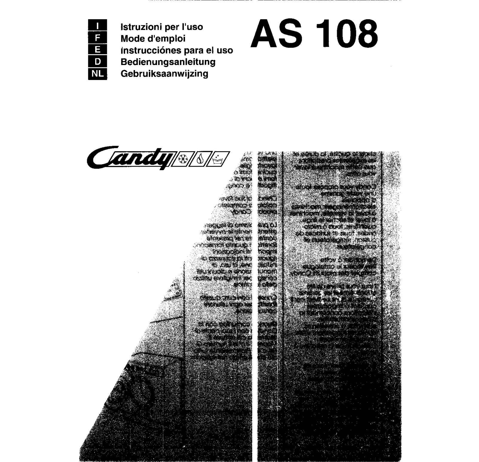 Candy AS108 User Manual