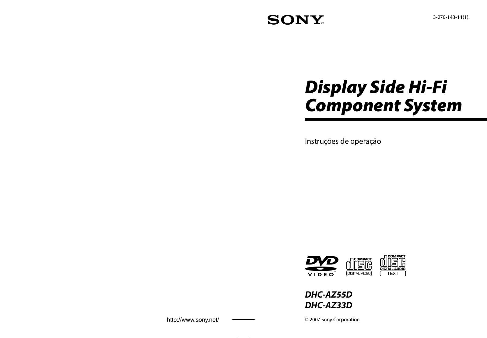 Sony DHC-AZ33D, DHC-AZ55D User Manual