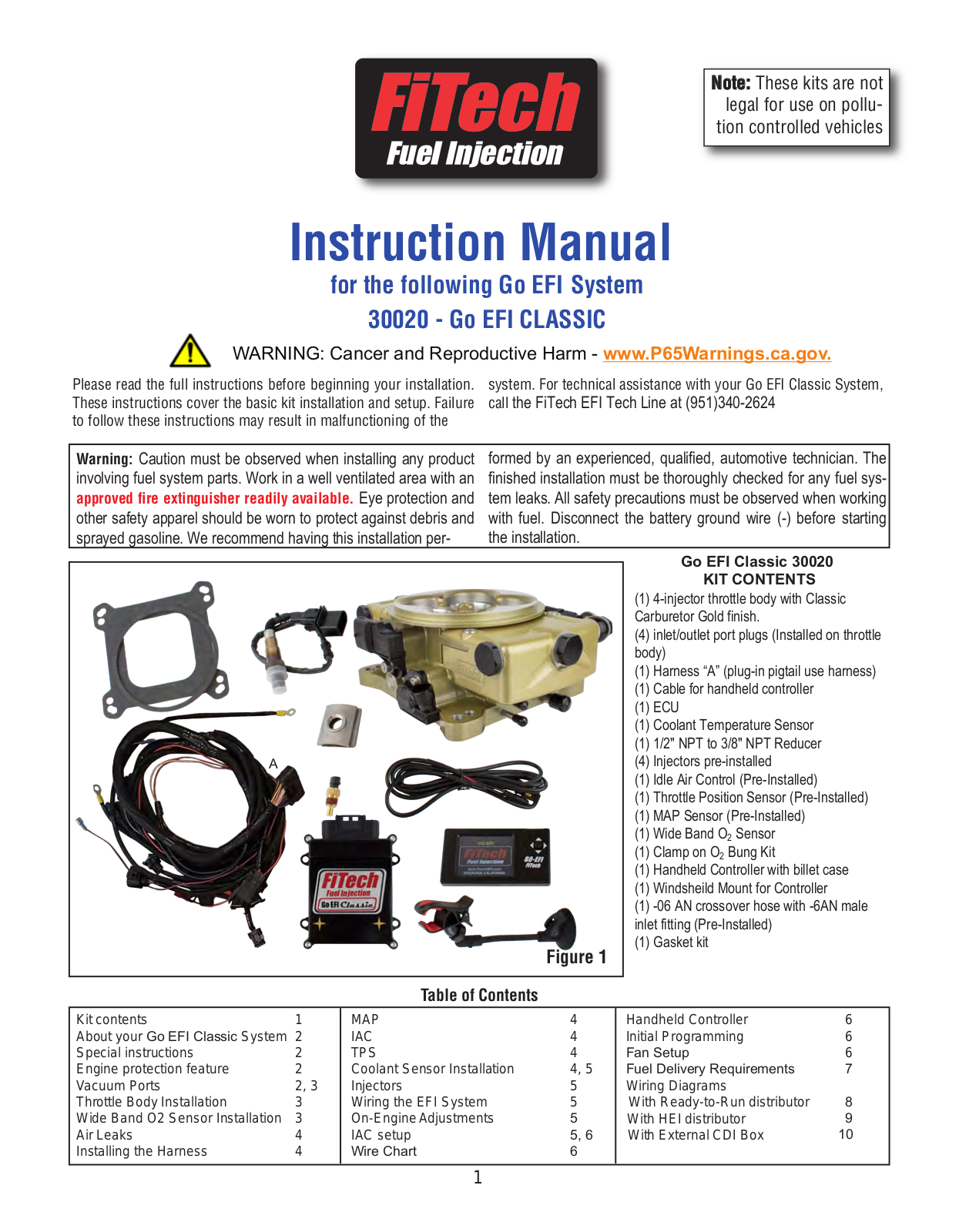 FiTech Go EFI Classic 30020 Instruction Manual