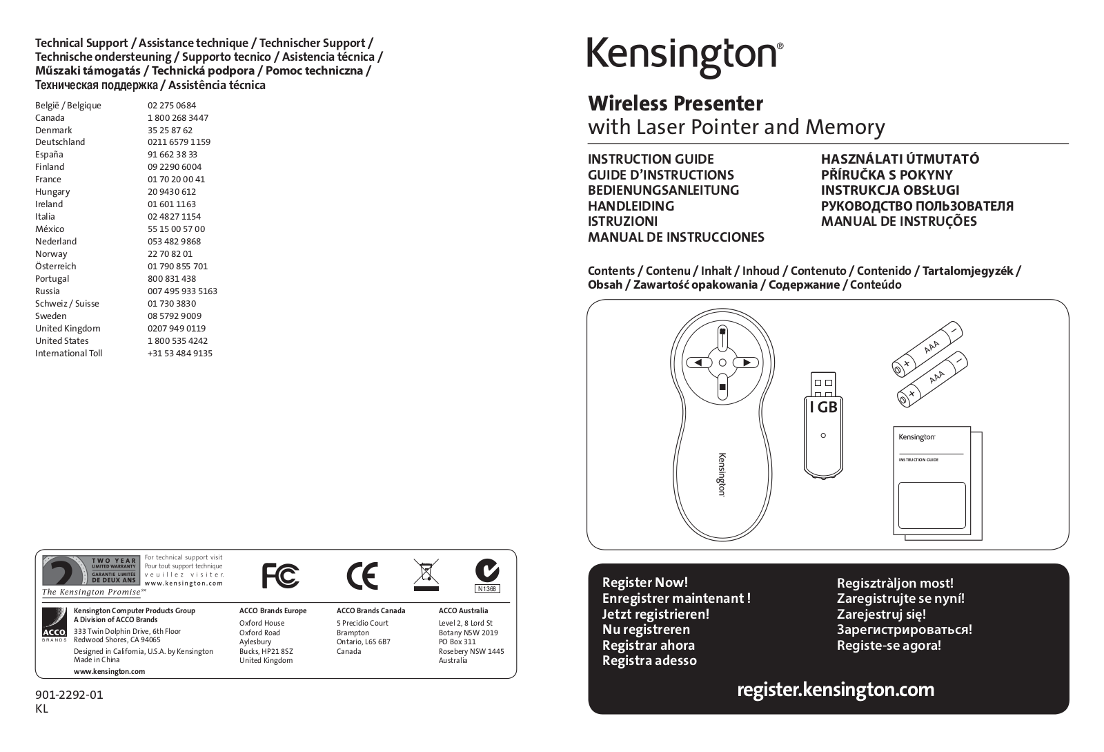 Kensington 33374EU User Manual