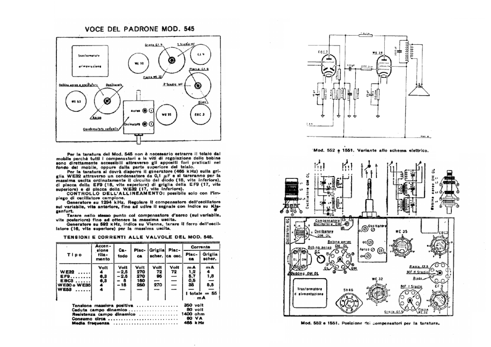 Voce Del Padrone Marconi 545 schematic