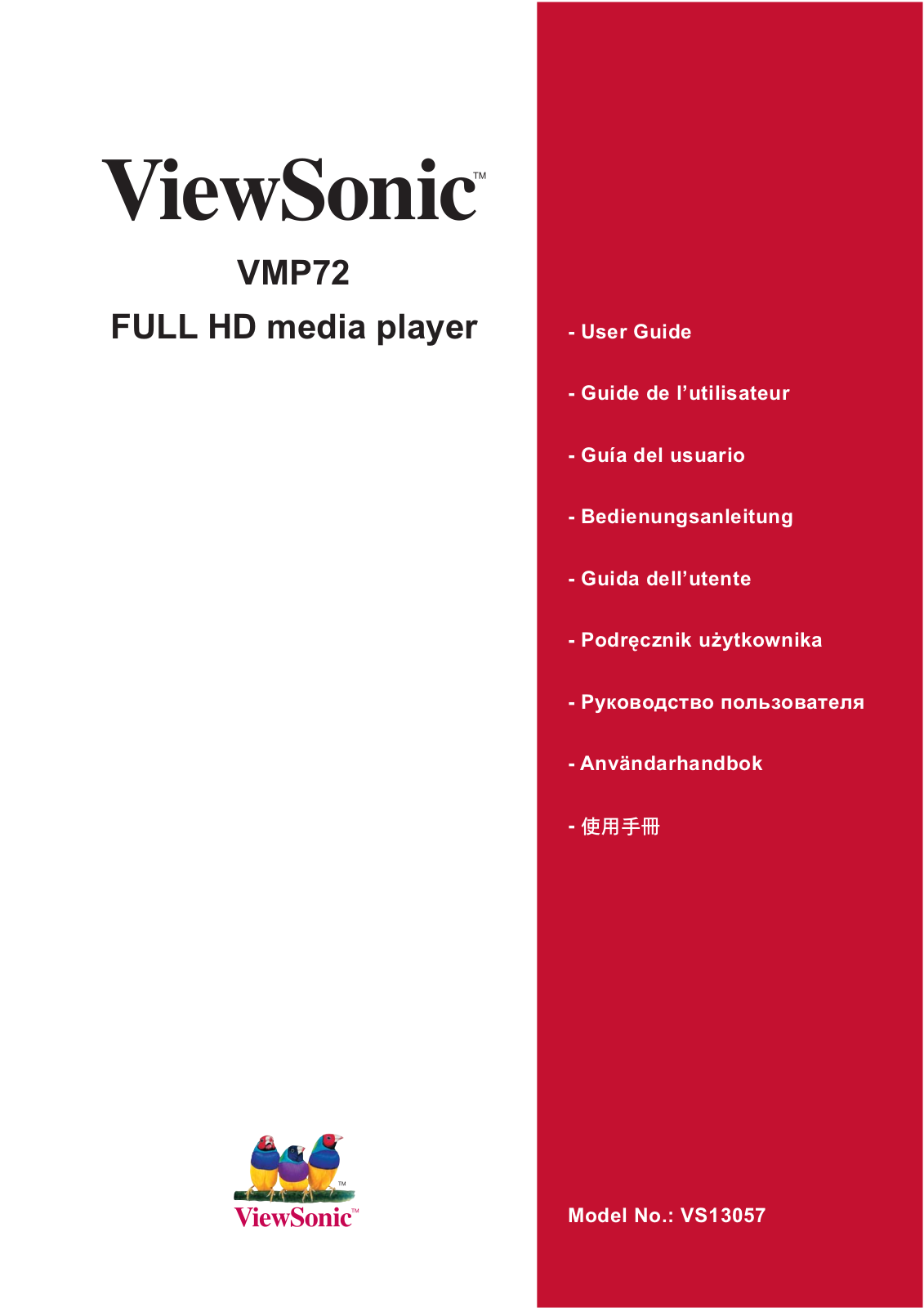 ViewSonic VS13057 User Manual