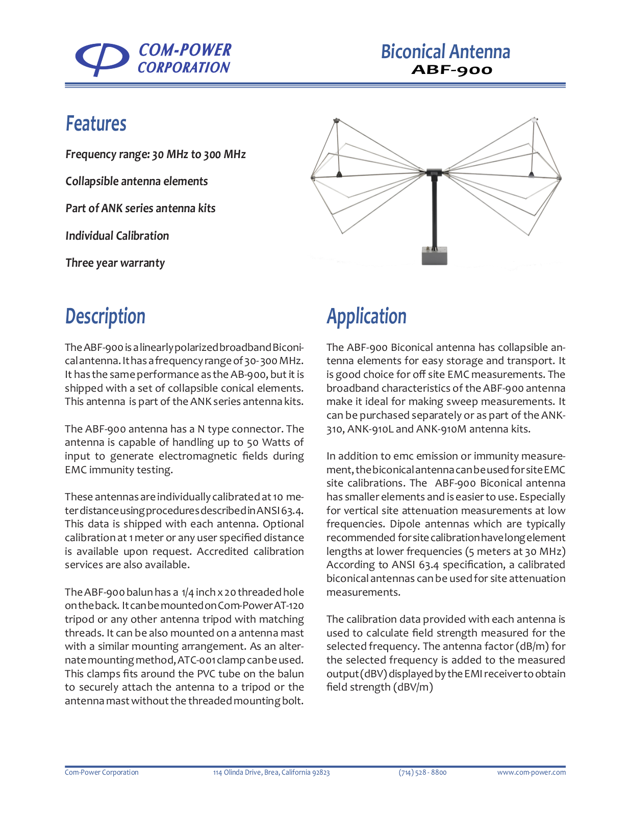 Com-Power ABF-900 User Manual