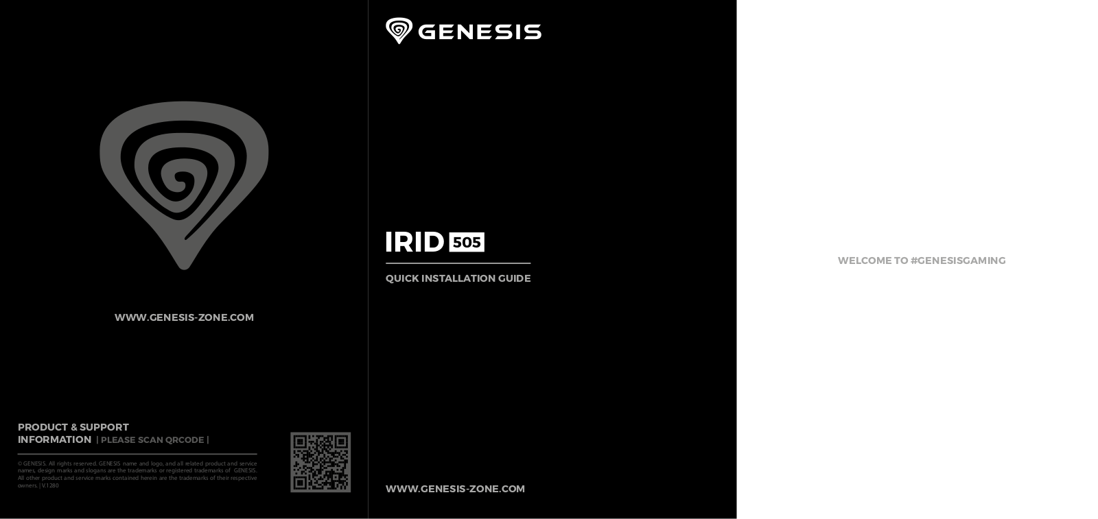 GENESIS Irid 505 User guide