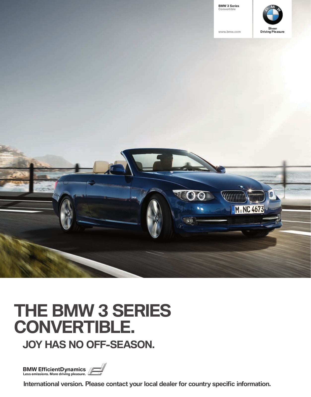 BMW 330I CONVERTIBLE  2010, 325D CONVERTIBLE  2010, 318I CONVERTIBLE  2010, 320D CONVERTIBLE  2010, 320I CONVERTIBLE  2010 BROCHURE
