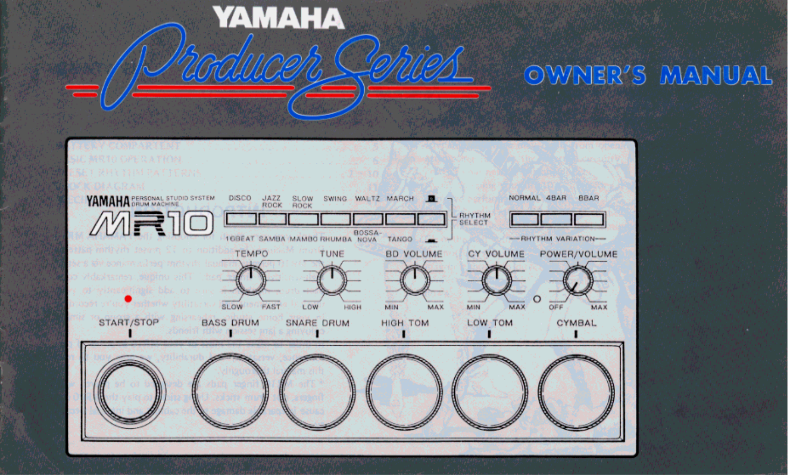 Yamaha MR10 User Manual