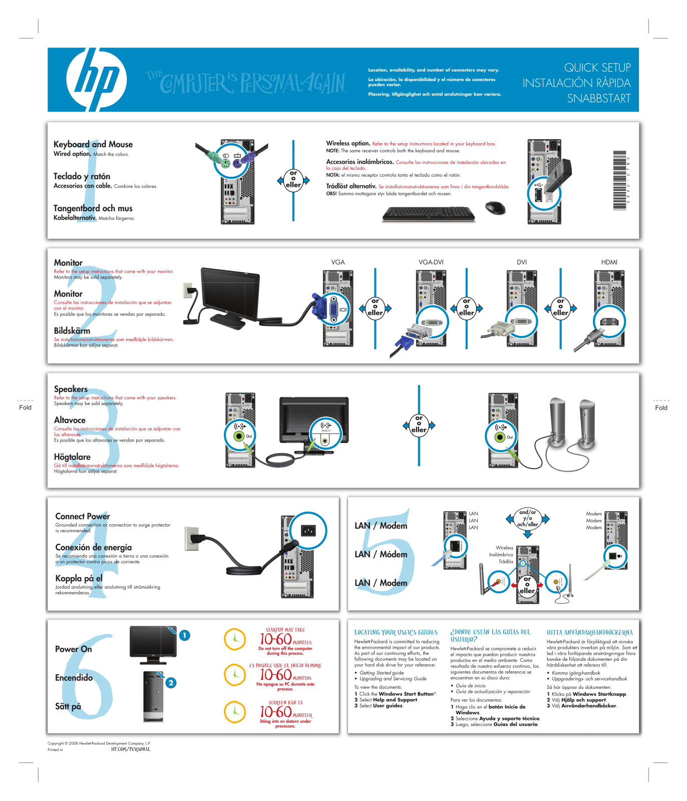 Hp PAVILION SLIMLINE S3400, PAVILION SLIMLINE S3500 User Manual