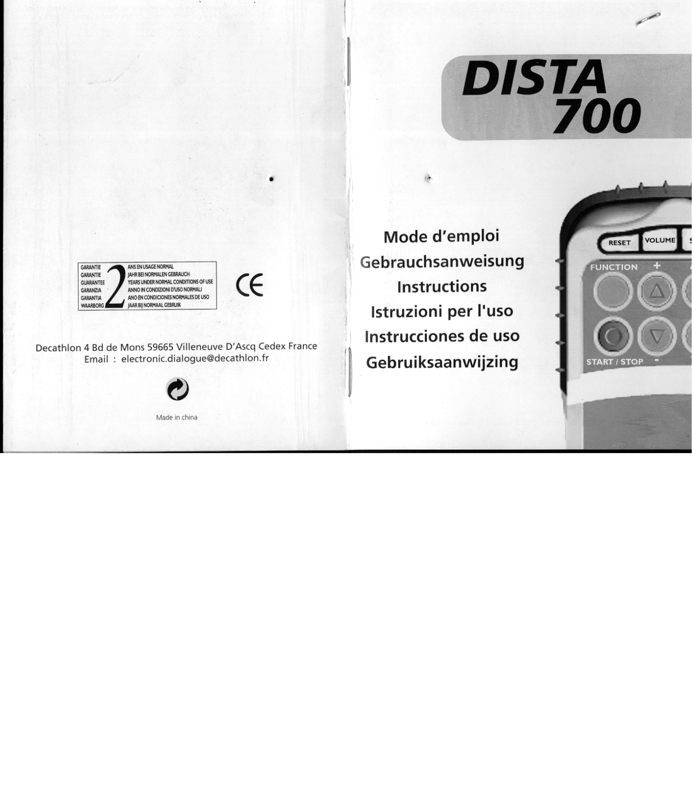 GEONAUTE DISTA 700 User Manual