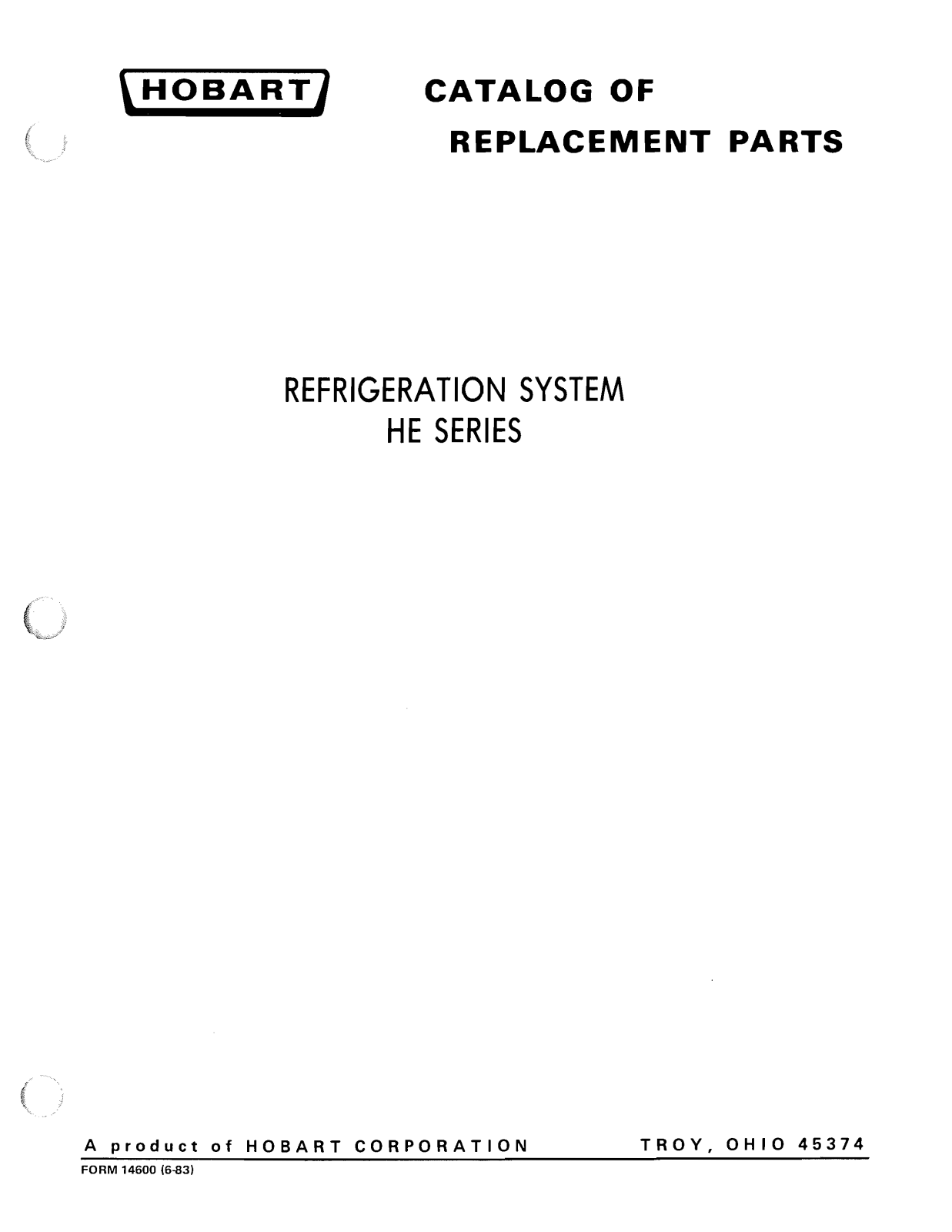 Hobart HEV1 Parts Manual