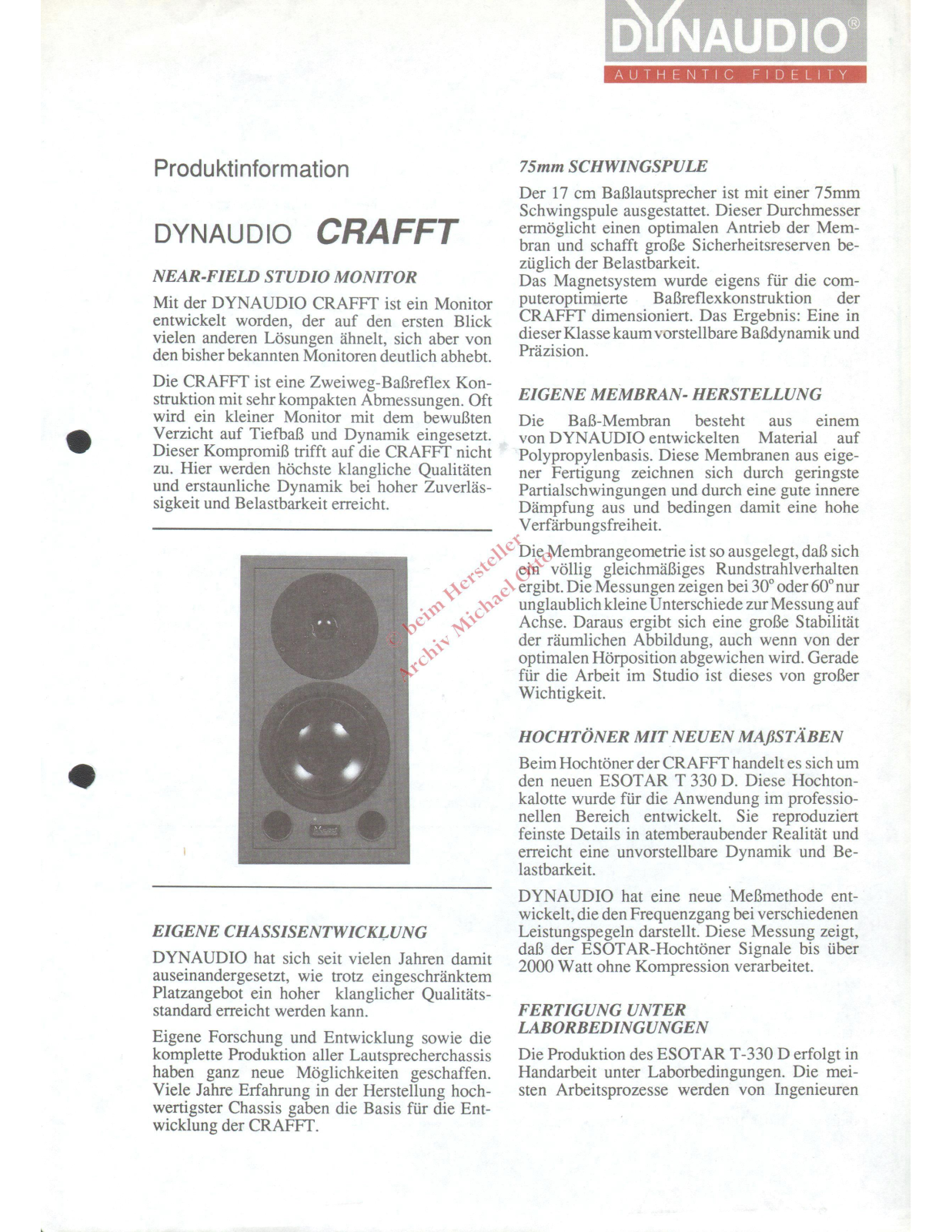 Dynaudio Crafft Info - ManualMachine.com