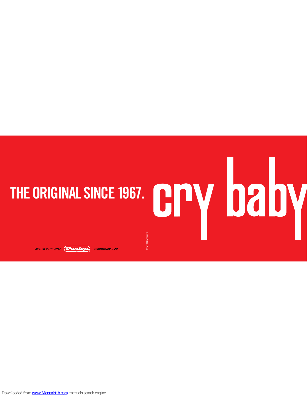 Dunlop GCB95Original Cry Baby User Manual