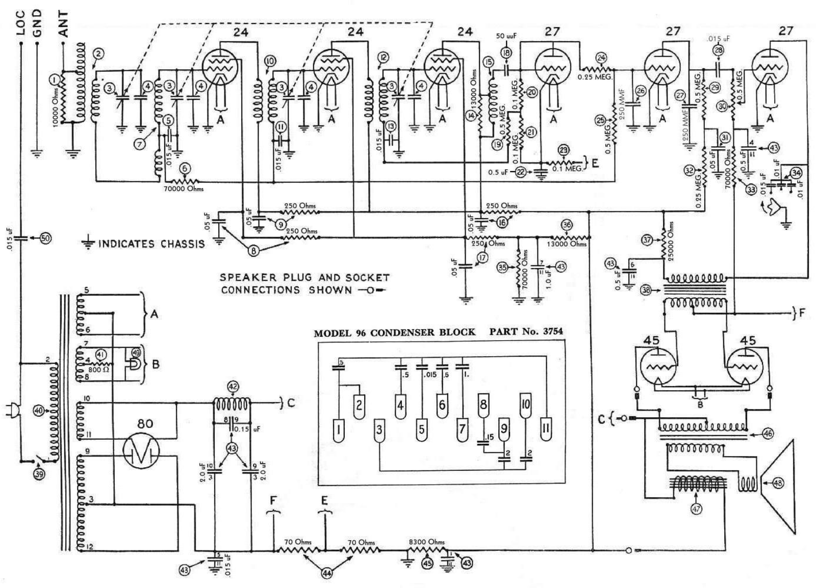 Philco 96 schematic