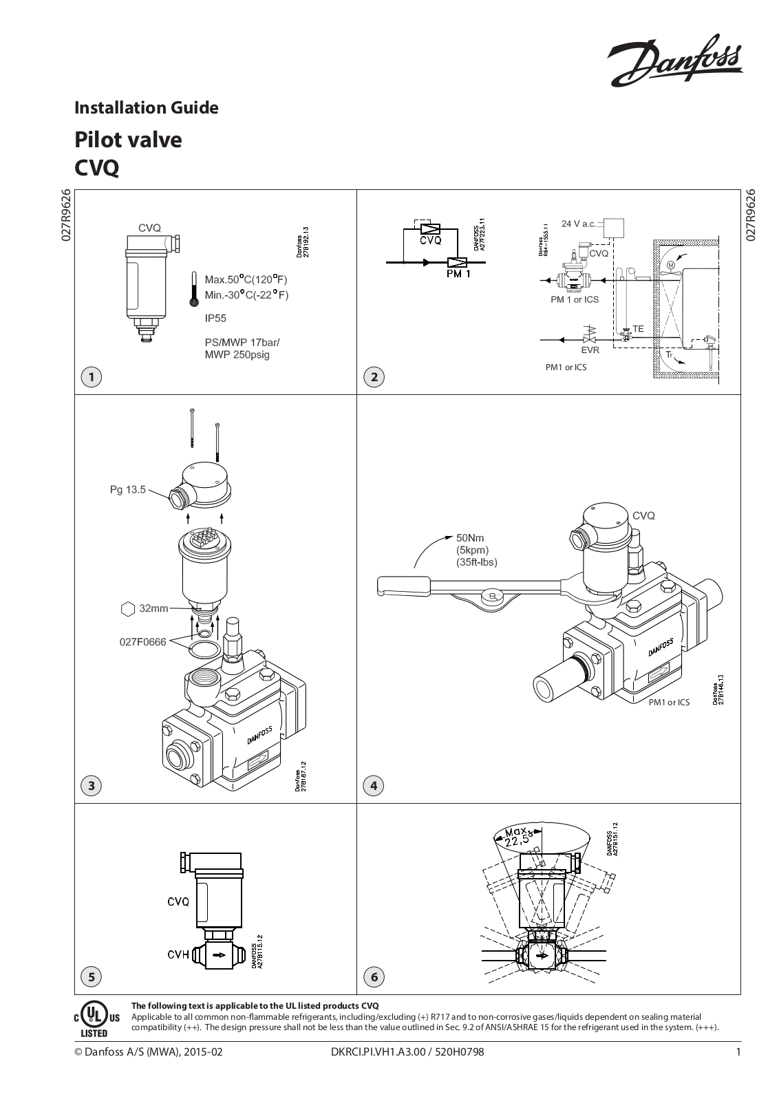 Danfoss CVQ Installation guide