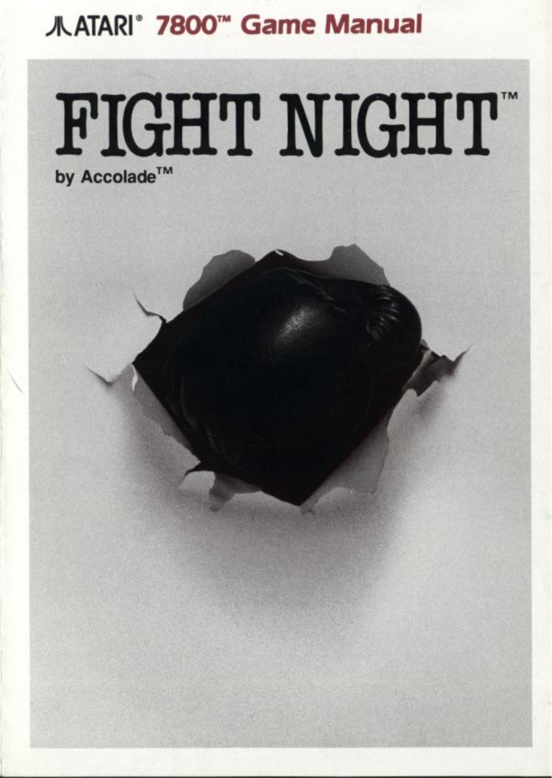 Atari Fight Night (1988) User guide