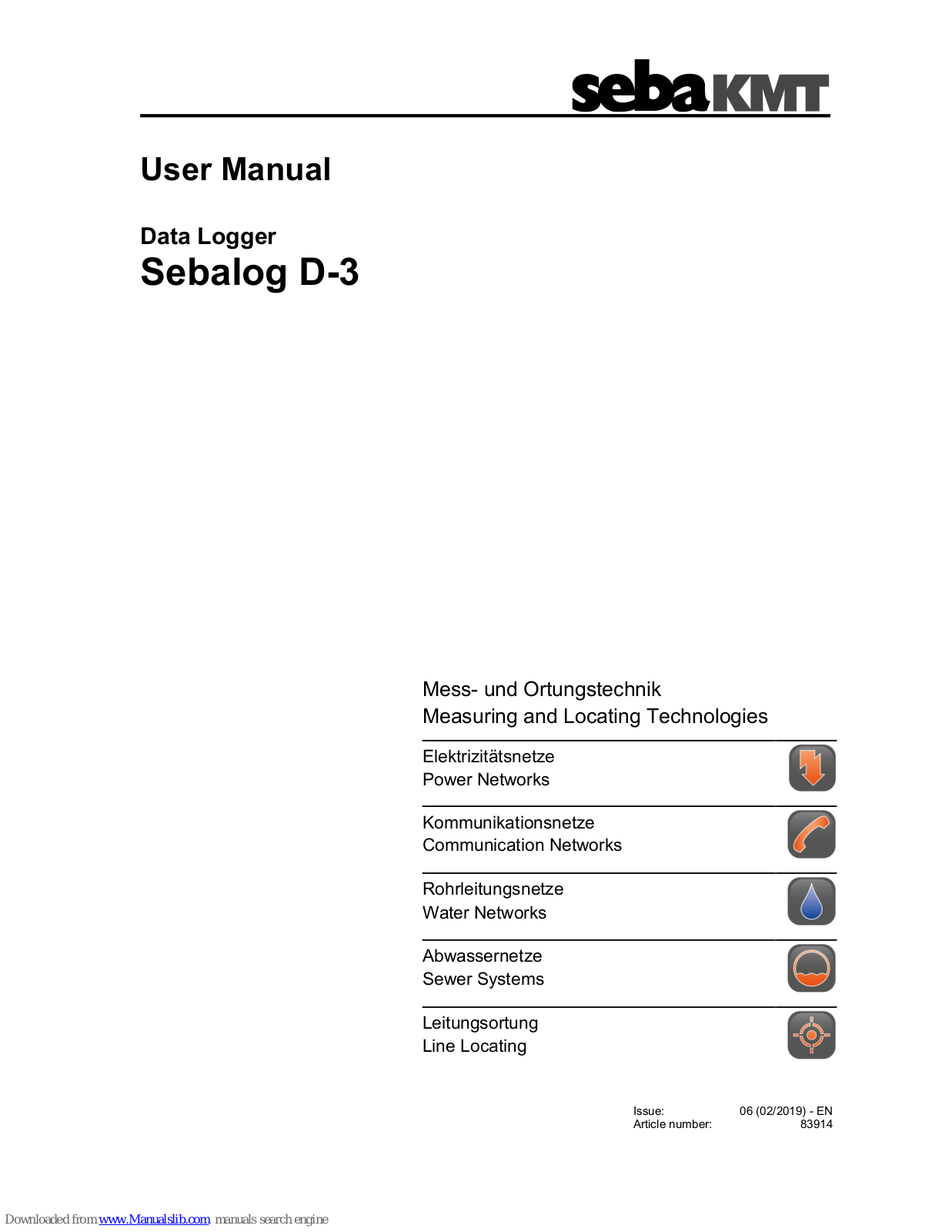 sebaKMT Sebalog D-3 User Manual