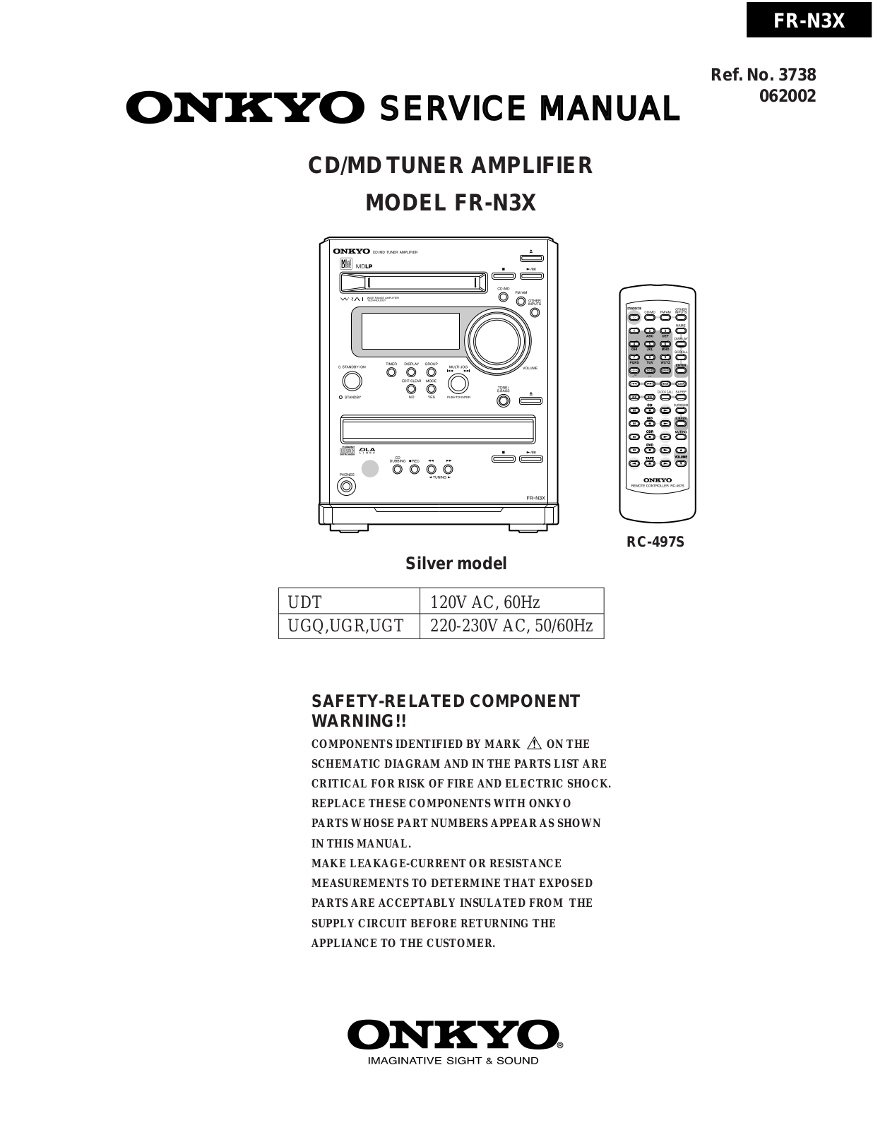 Onkyo FRN-3-X Service Manual