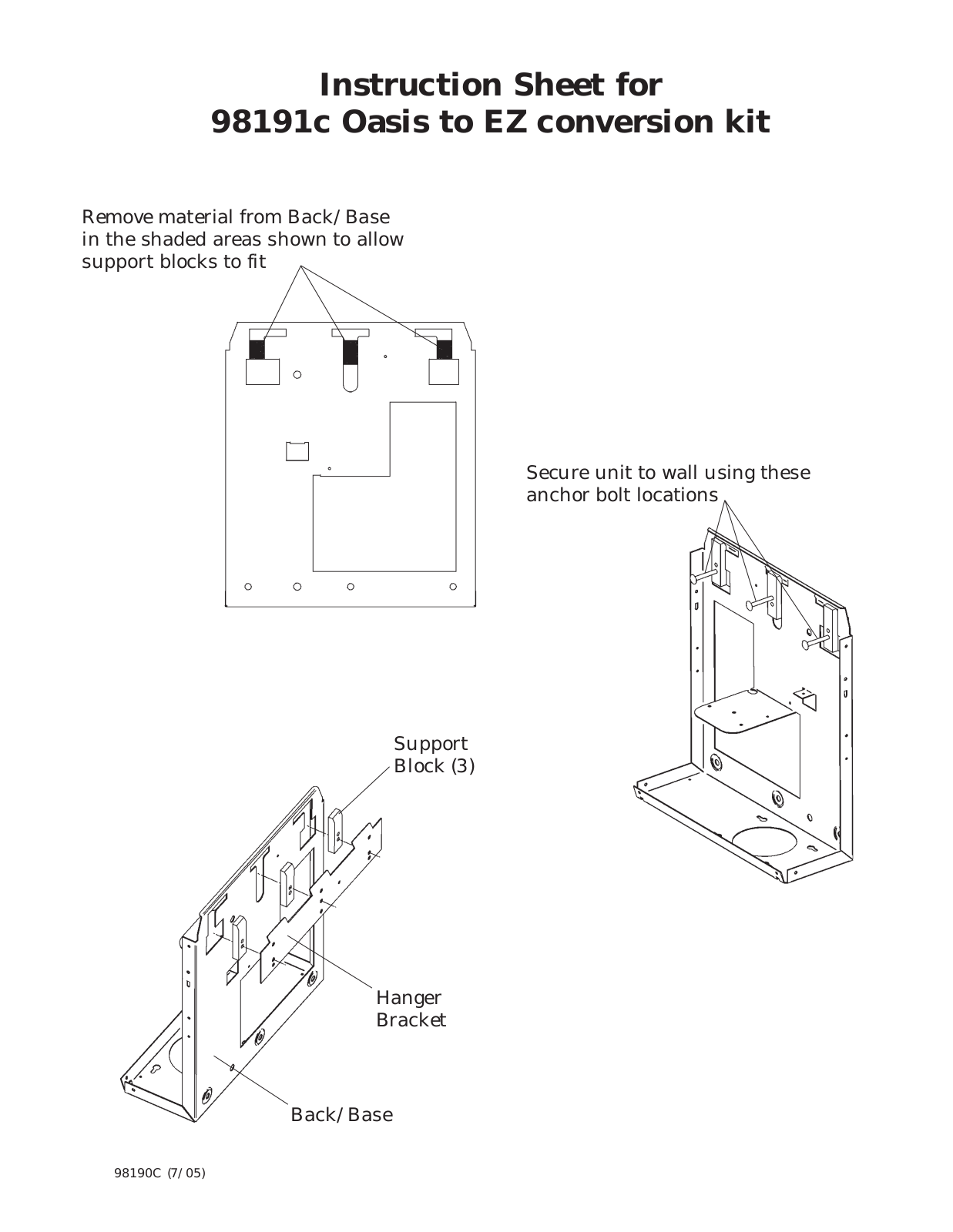 Elkay 98191c Installation  Manual