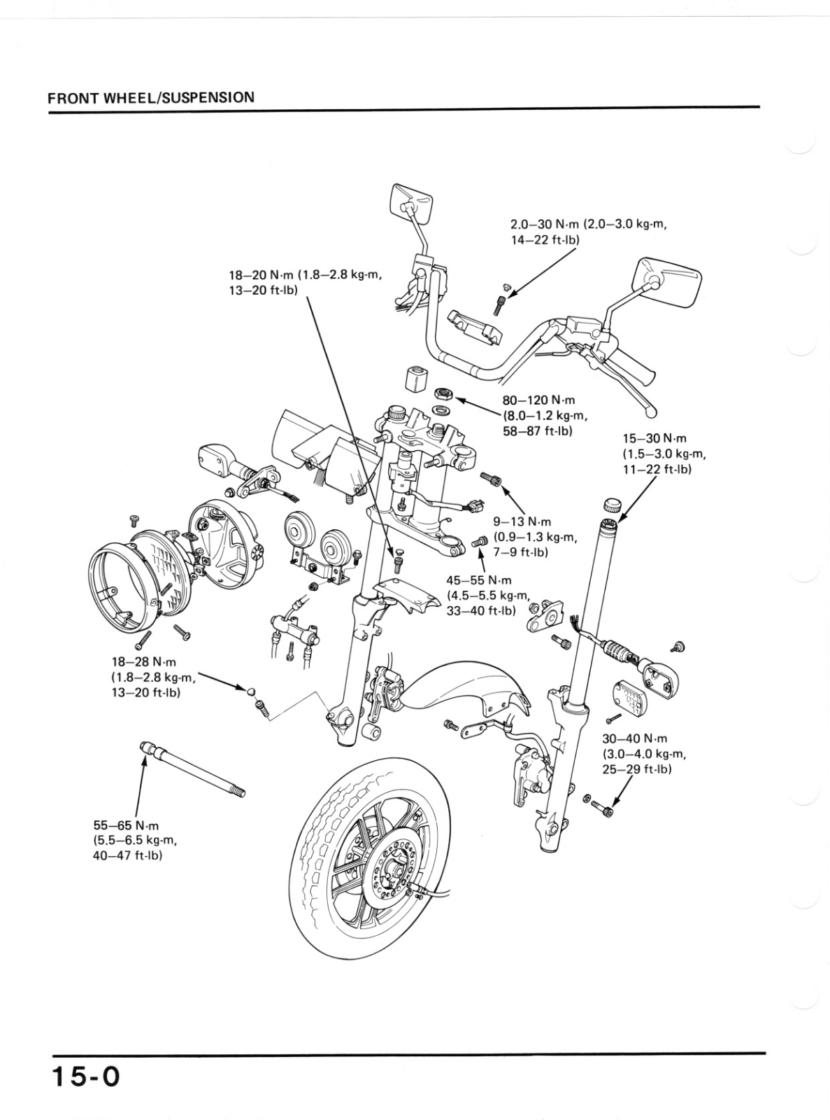 Honda VT 700, VT 750 Service Manual 15