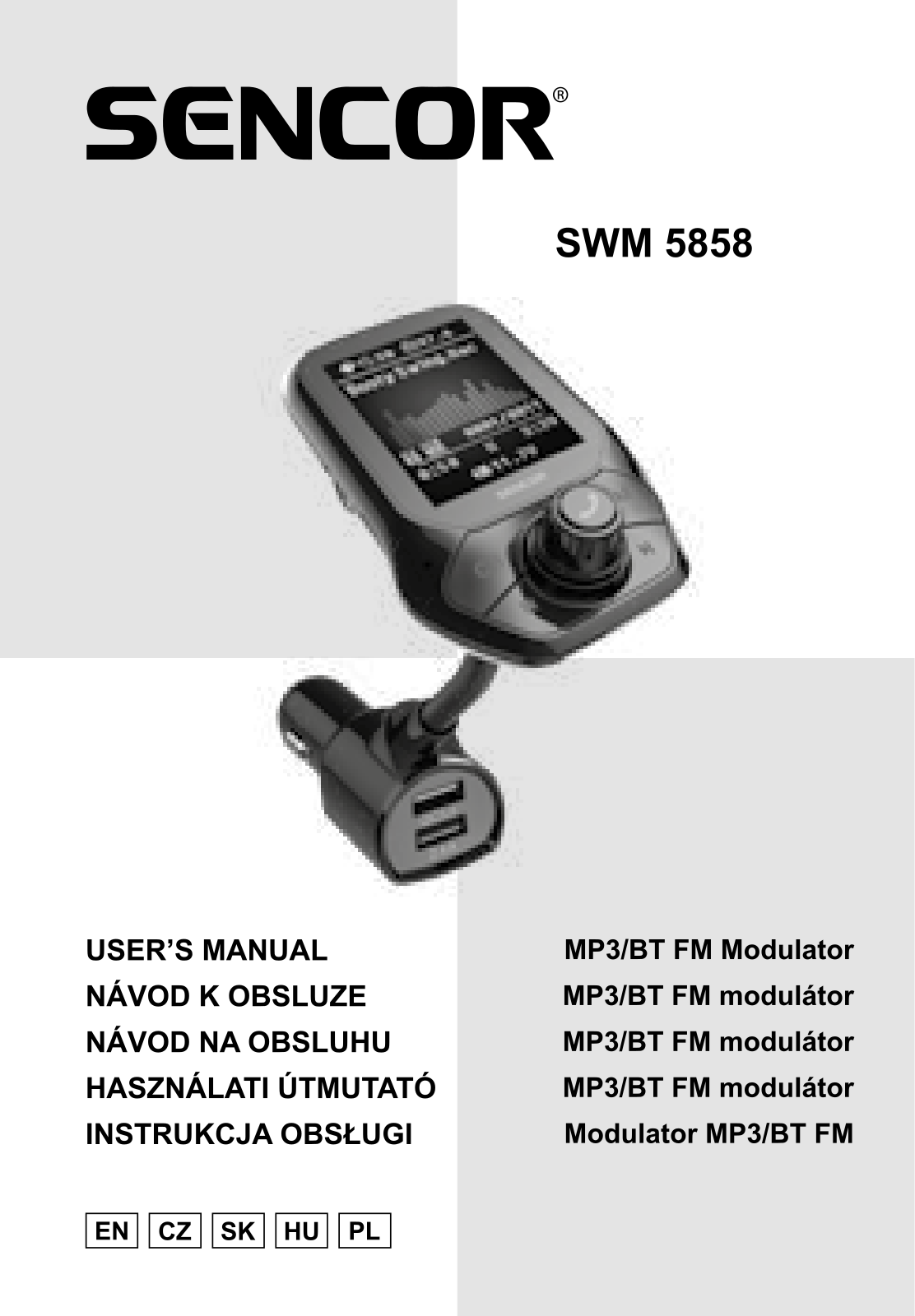 Sencor SWM 5858 BT User Manual
