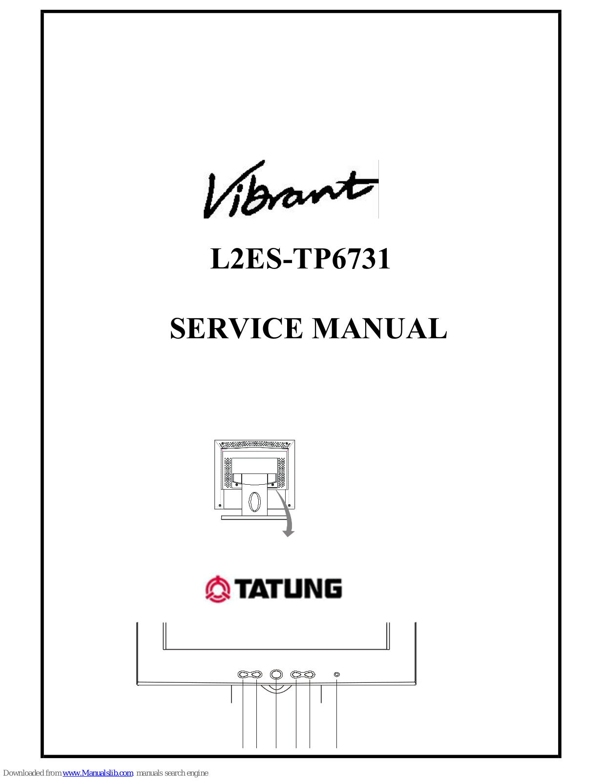 Tatung Vibrant L2ES-TP6731 Service Manual