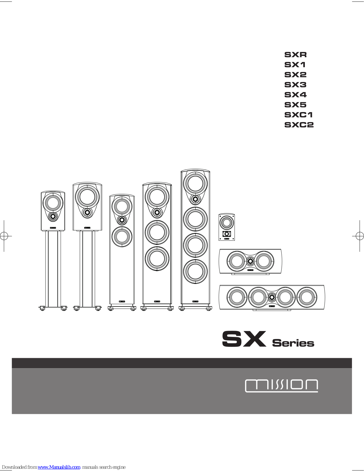 Mission SXR, SX1, SX2, SX3, SX4 User Manual