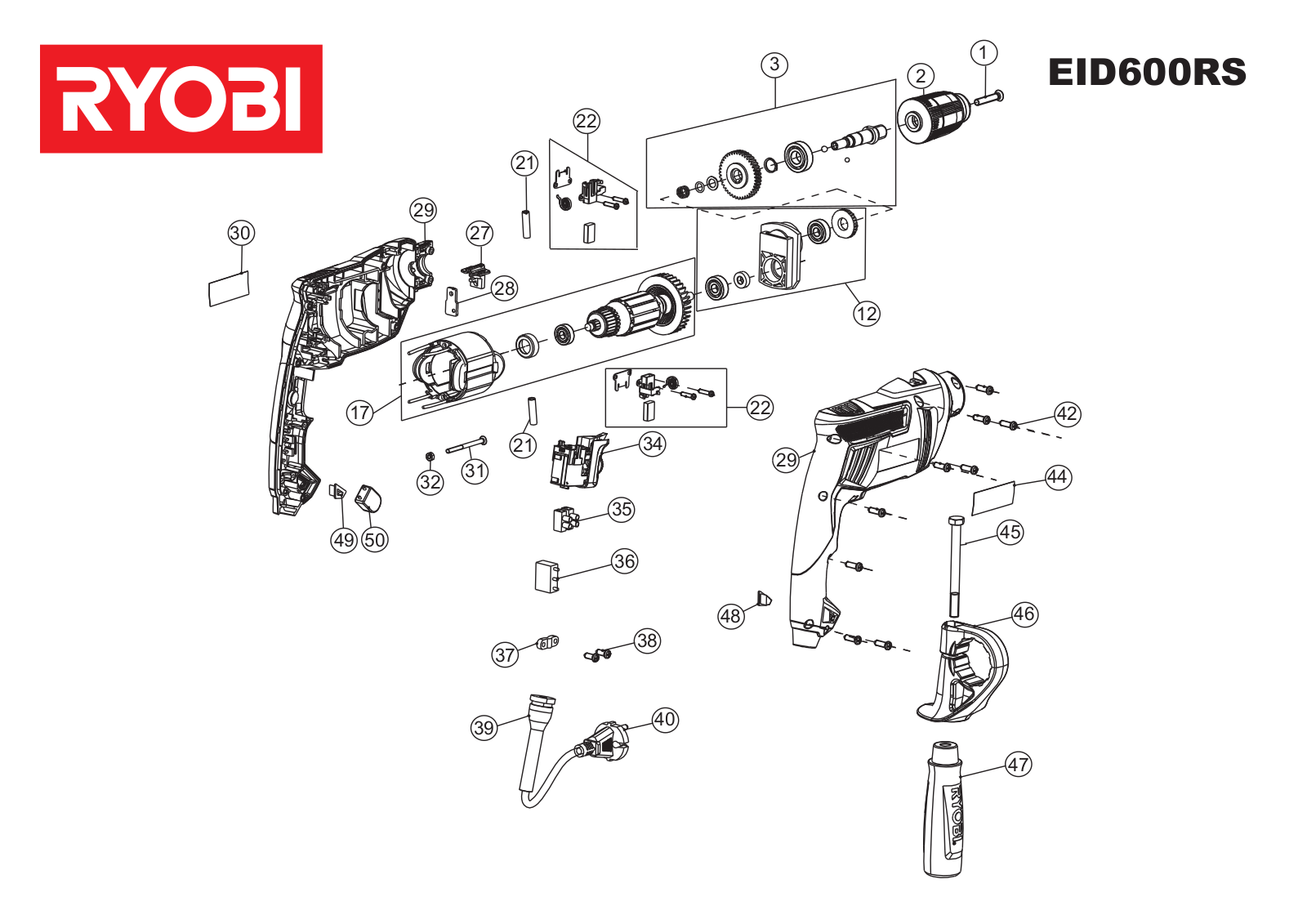 Ryobi EID600RS User Manual